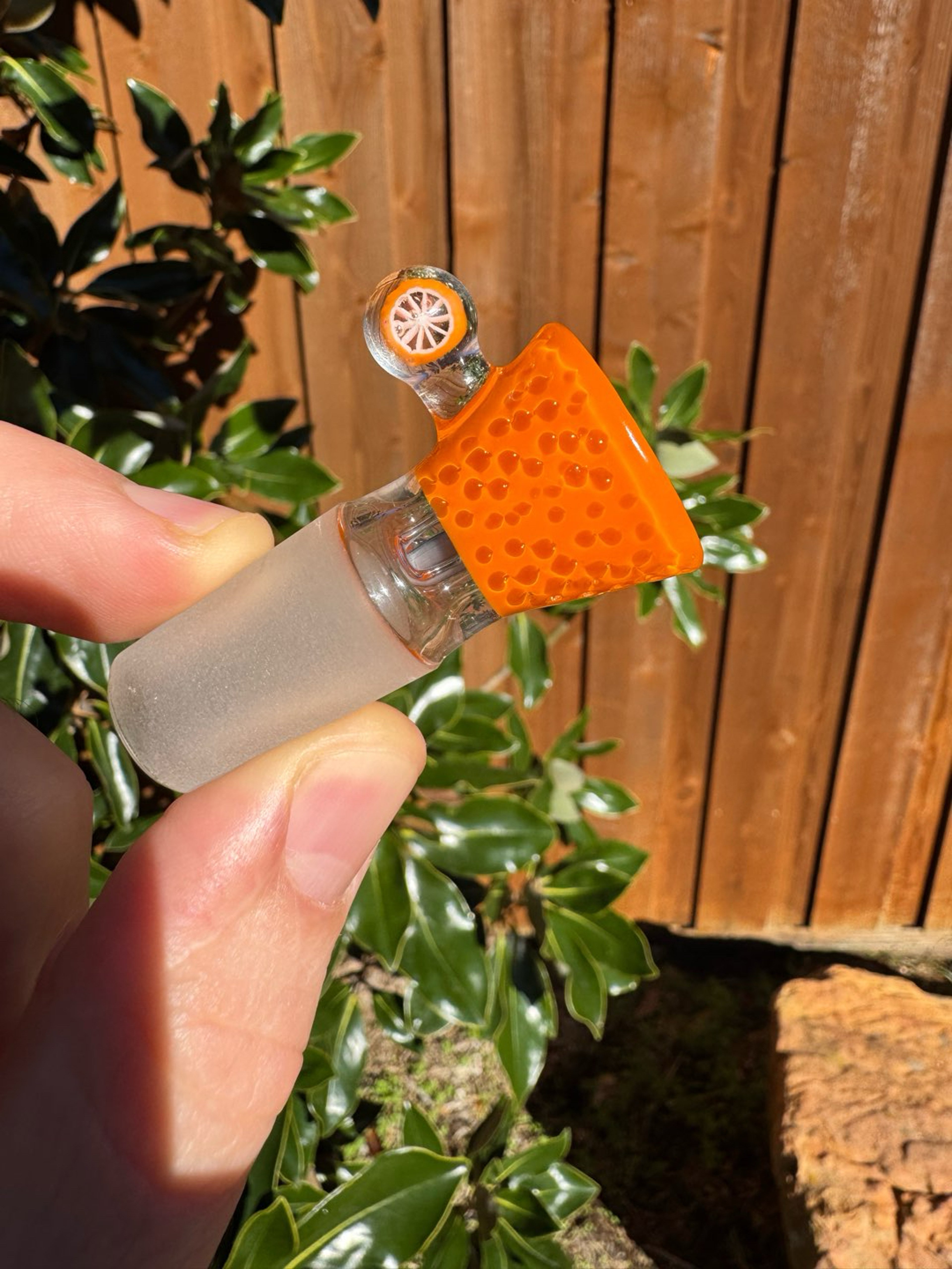 Preview pic of 18MM Sam Lyons Orange Slide W/Rainbow Screen