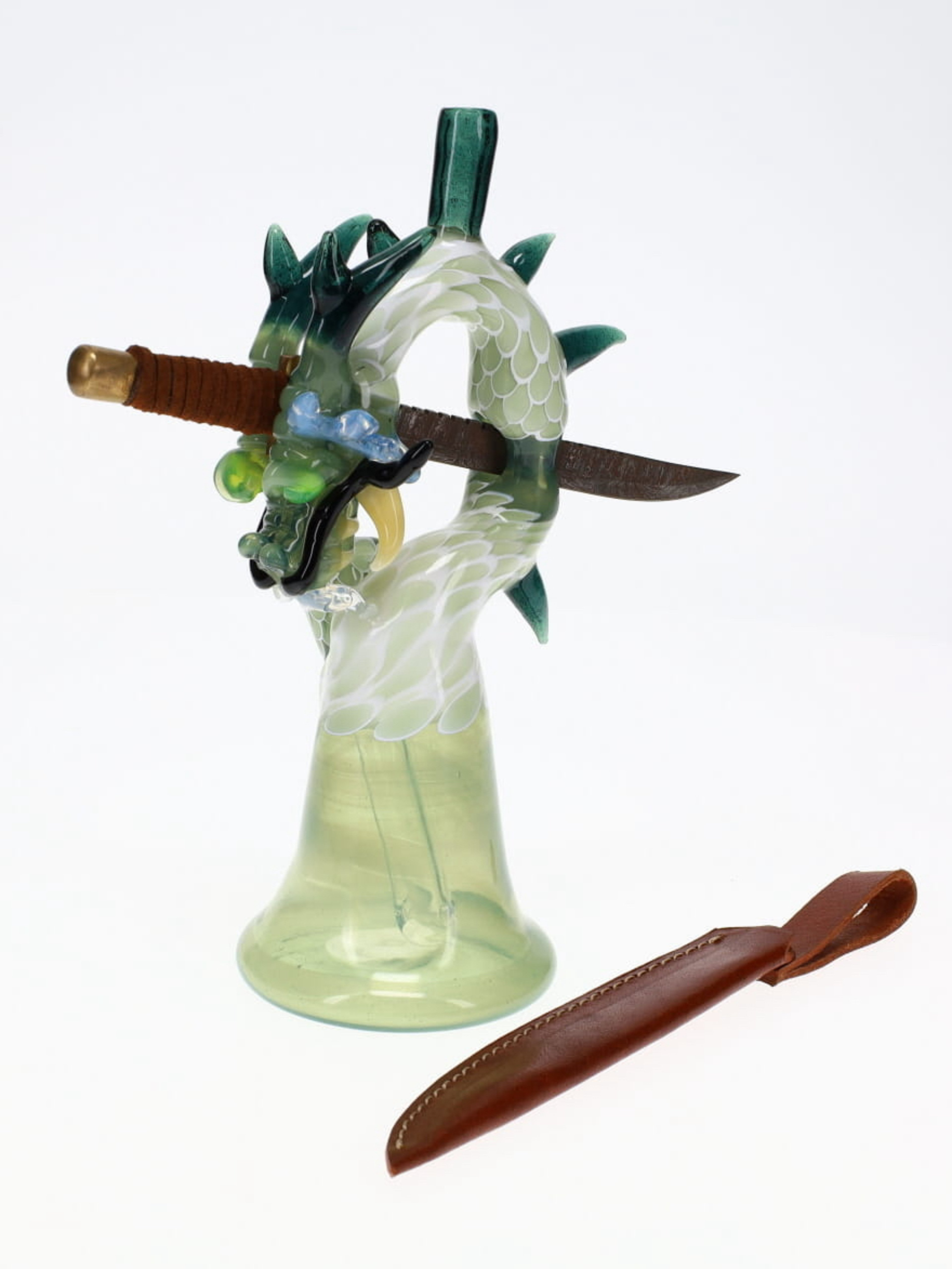 Preview pic of Tony Kazy x Natrix Glass CFL Dot Stacked Dragon