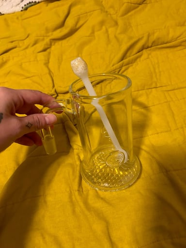 Preview pic of Nail mug an qtip drinking straw made by surfratglass