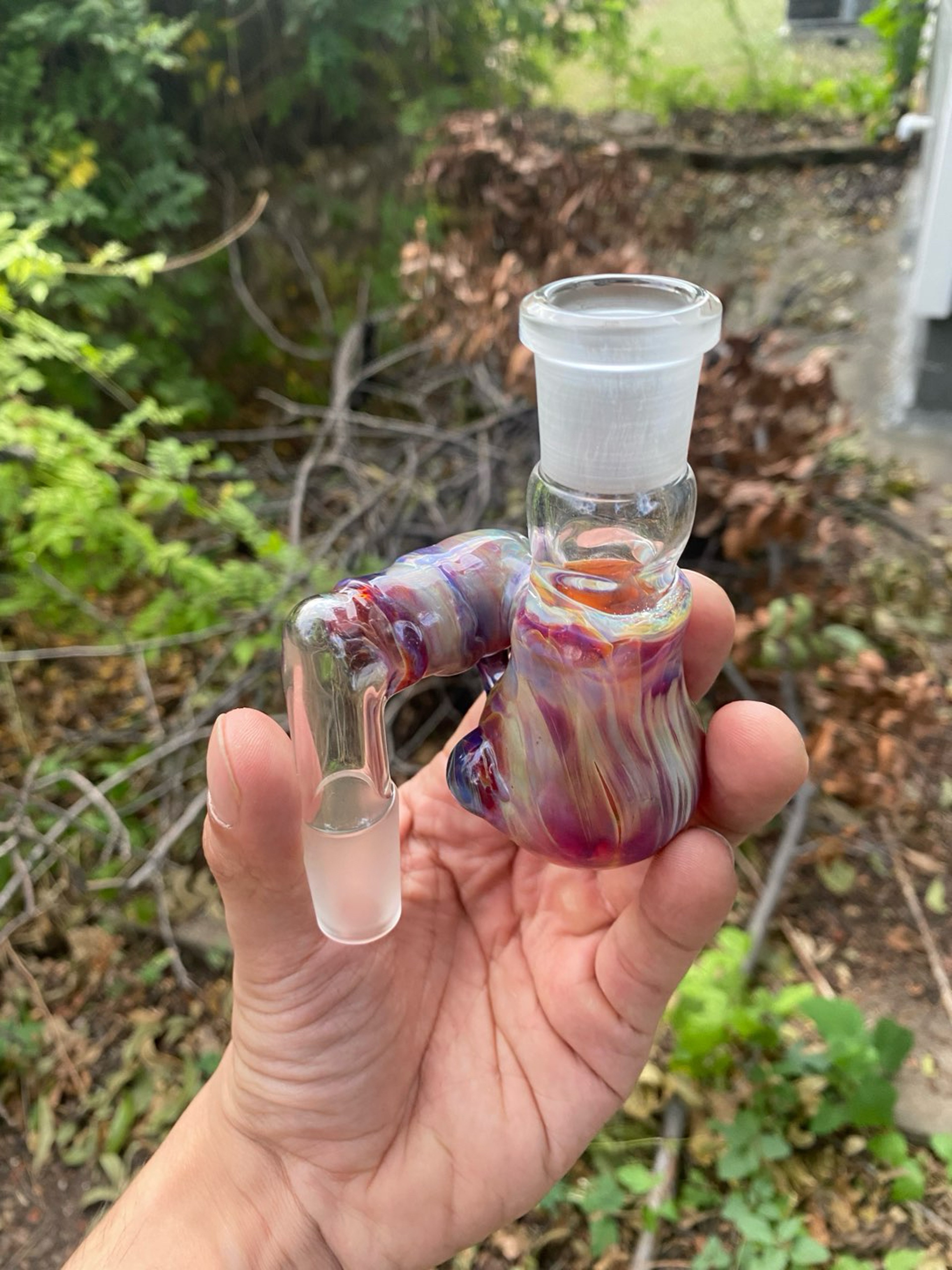 Atreyu glass 18-18mm amber purple 💜 catcher image 0