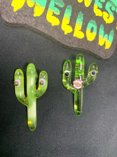 Preview pic of Brian Jacobson Cactus face pendants