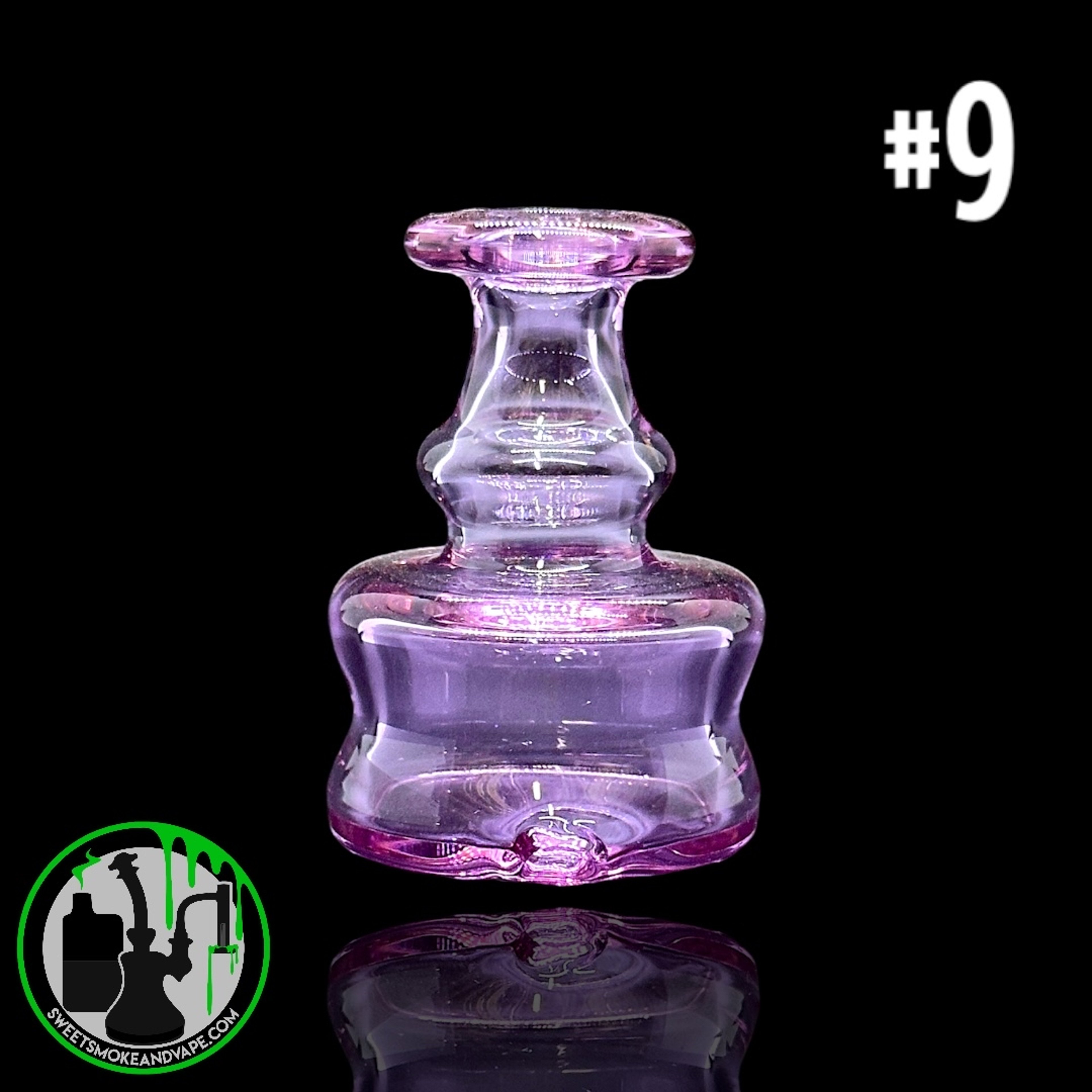 Preview pic of Evol Glass - Puffco Dry Attachment - #9 - Transparent Purple