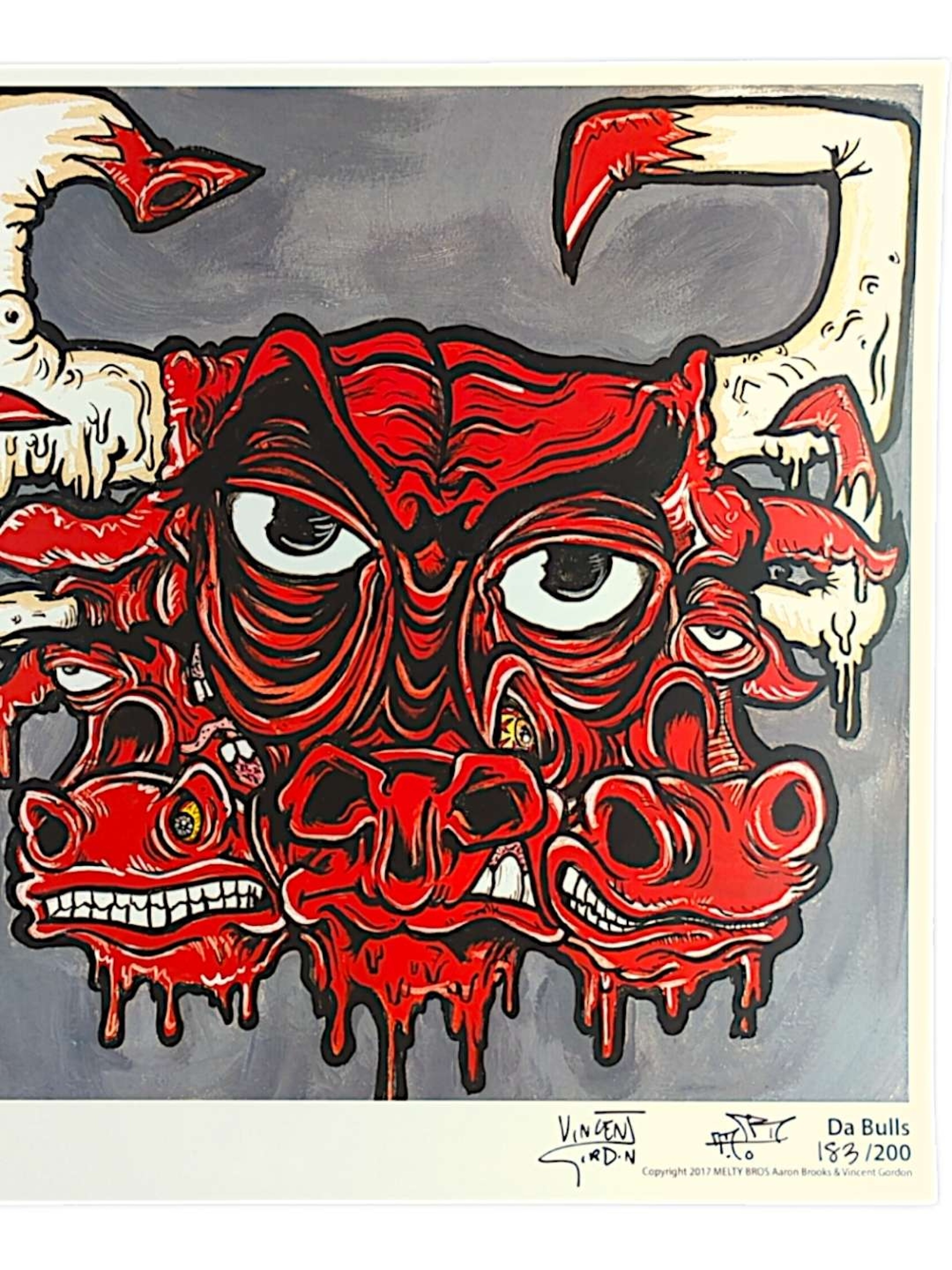 Preview pic of Vincent Gordon x Aaron Brooks (Melty Bros) “Da Bulls” Print