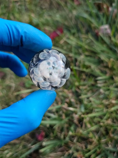 Preview pic of Silver fume implosion marble w/opal