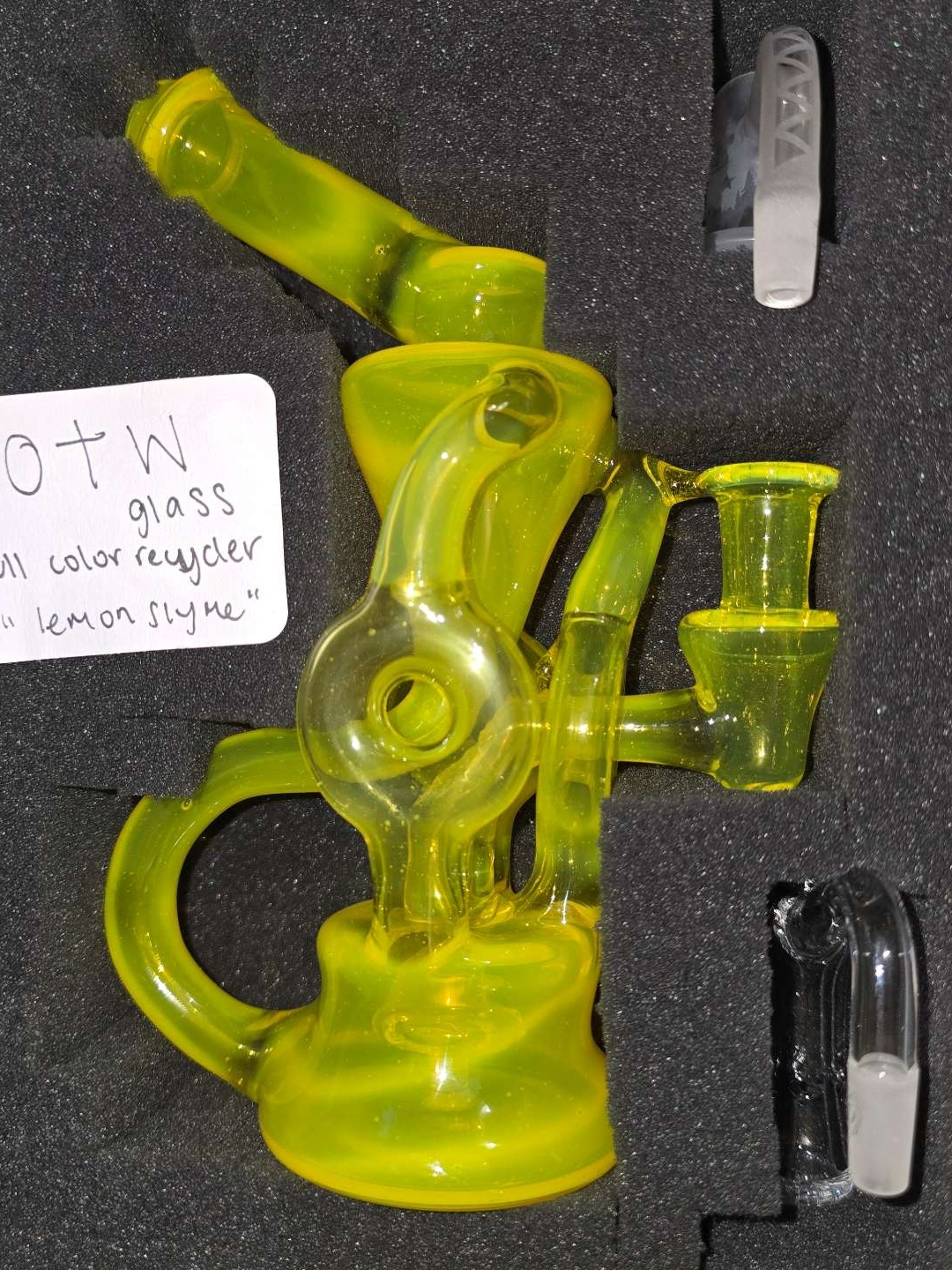 Preview pic of OTW Triple Donut Recycler + Collab Blender + Bear Quartz Lowrider in Pelican
