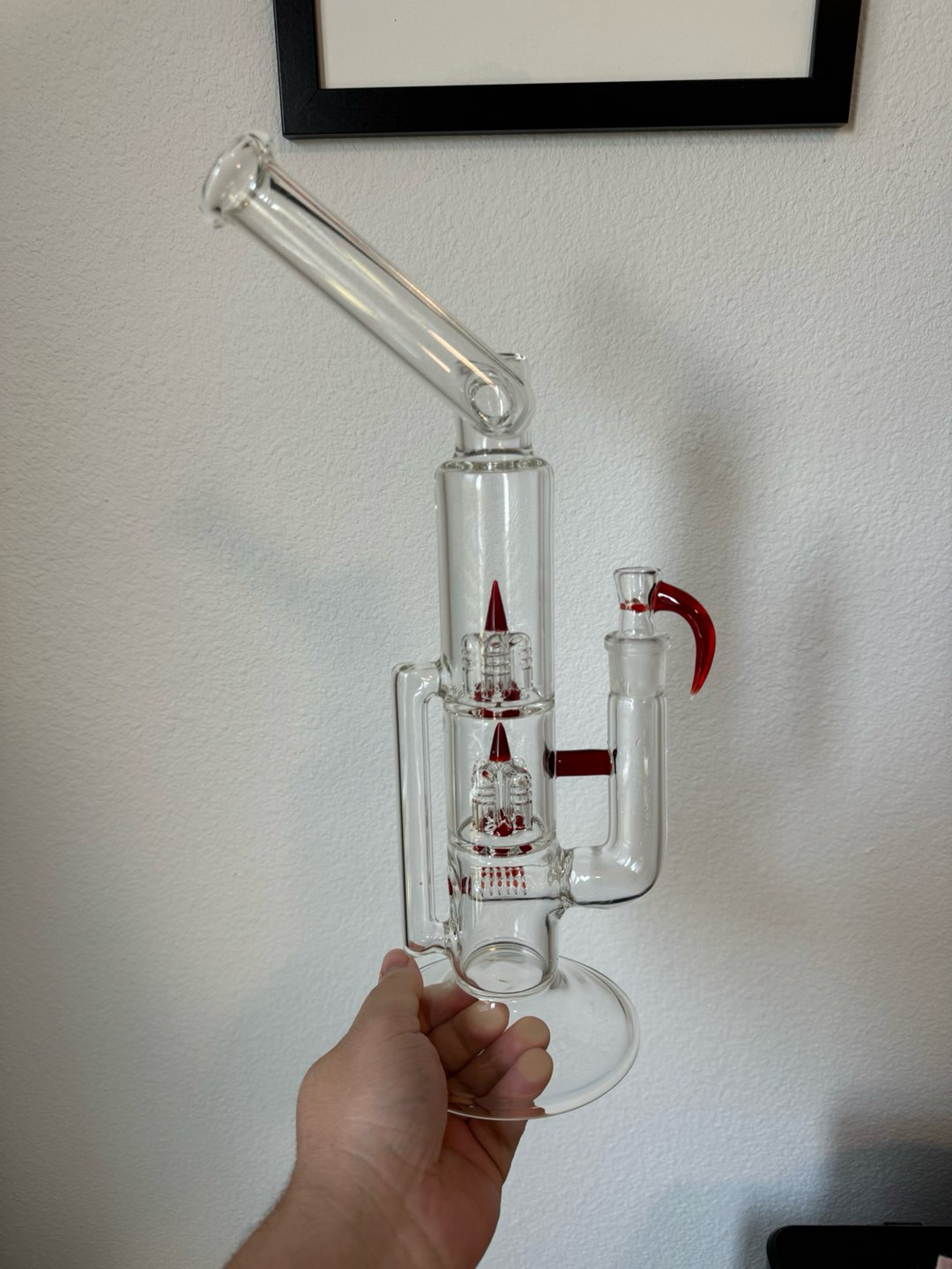 Preview pic of New School Glass Sidecar Tree - Red Elvis
