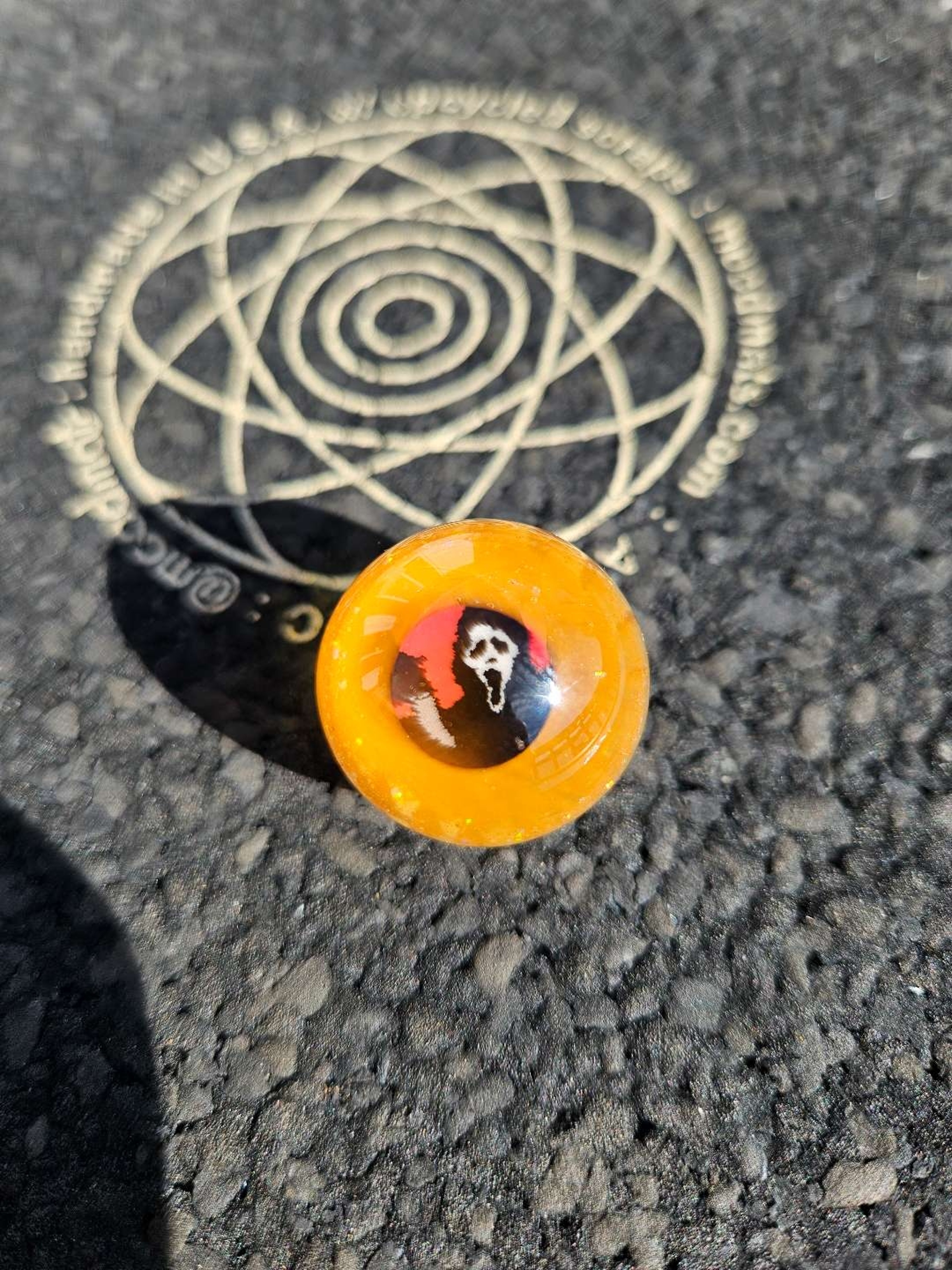 Preview pic of Ghostface/fume implosion marble