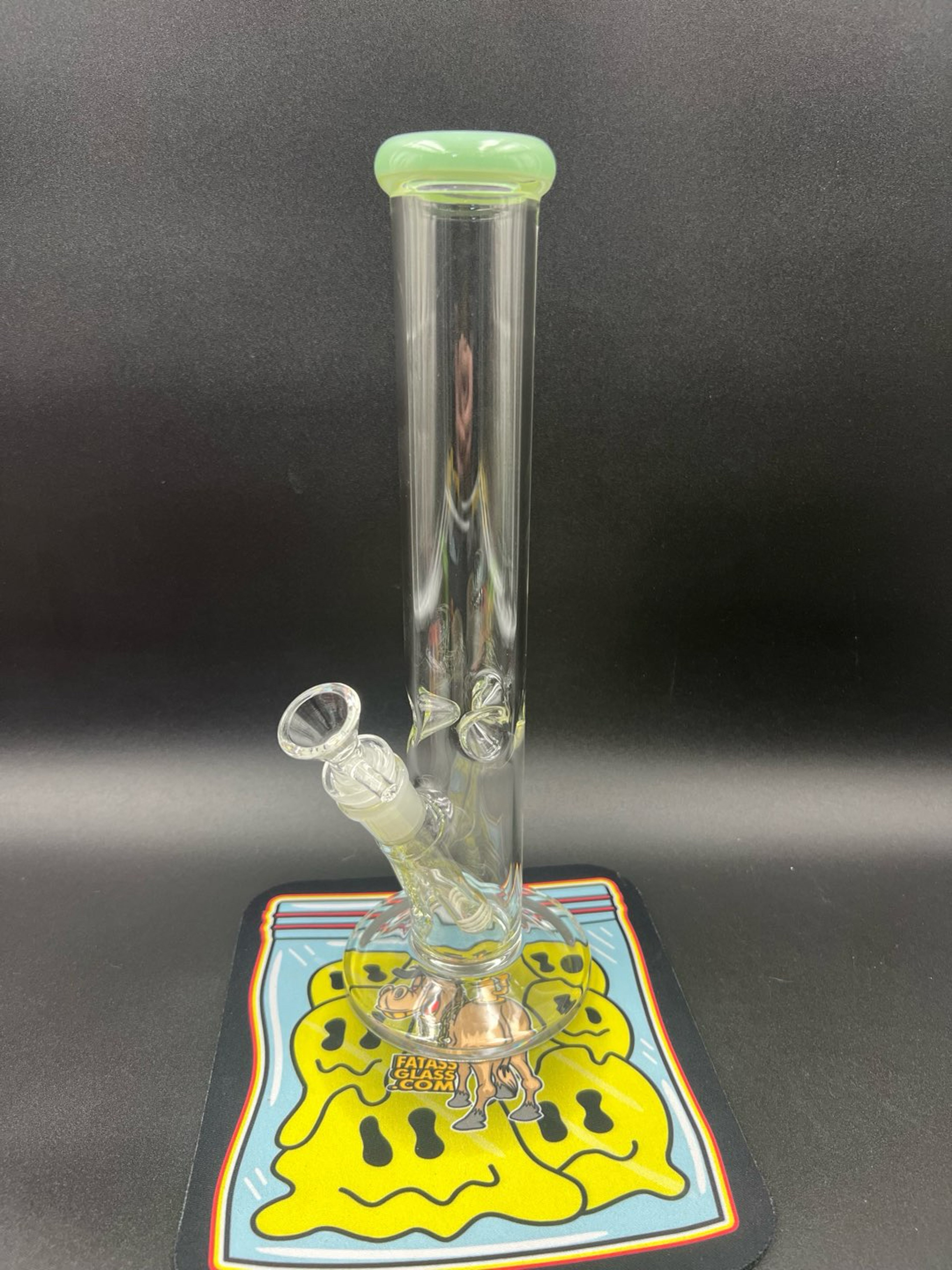 Preview pic of 11.75" 4mm Thick Classic Straight Tube Water Pipe | 14mm F |