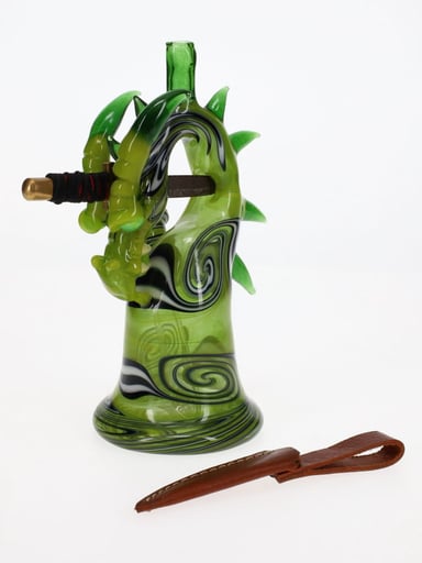 Preview pic of Tony Kazy x Nitro Glass Green Wig Wag Dragon