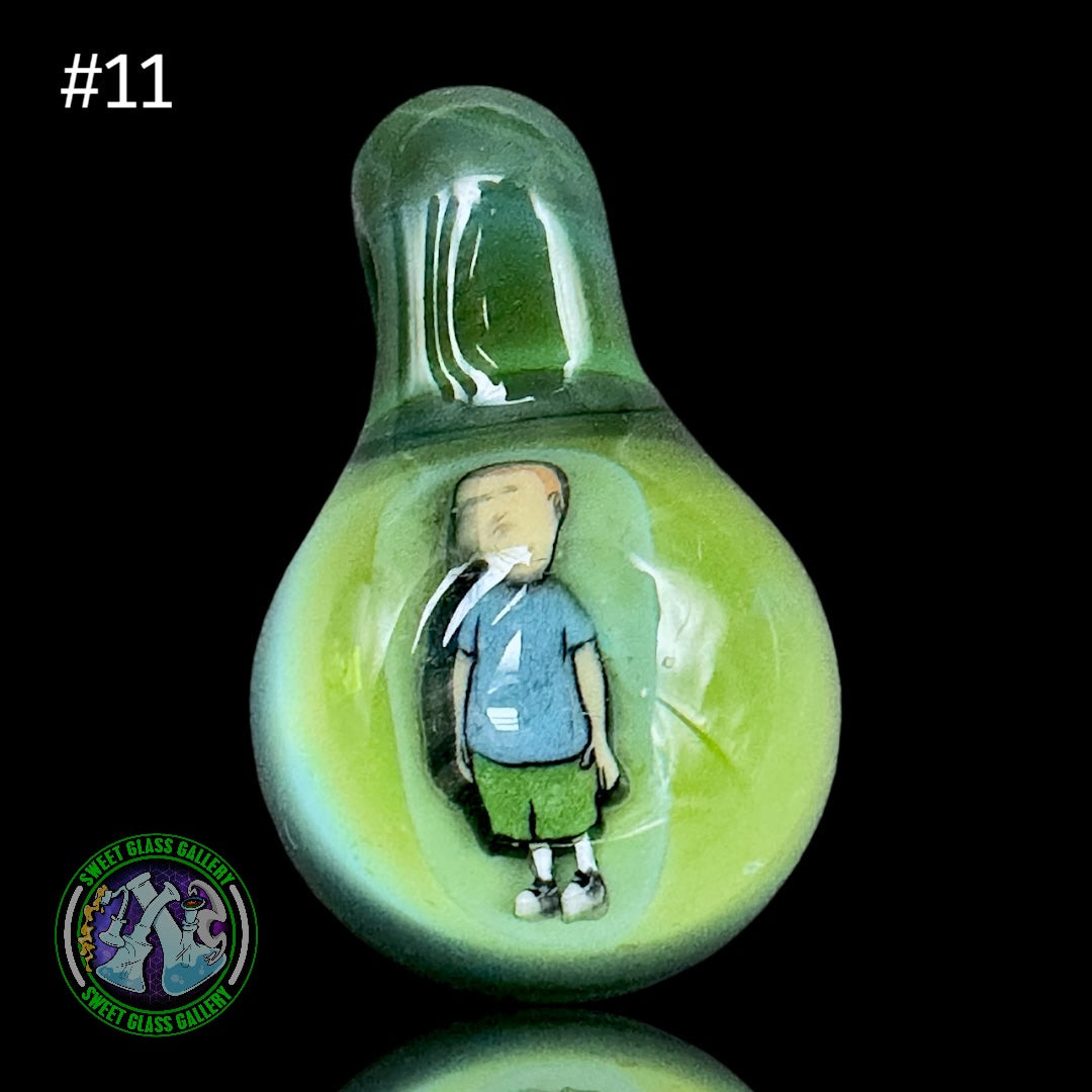 Preview pic of Keys Glass - Pendant #11 - Bobby King Of The Hill