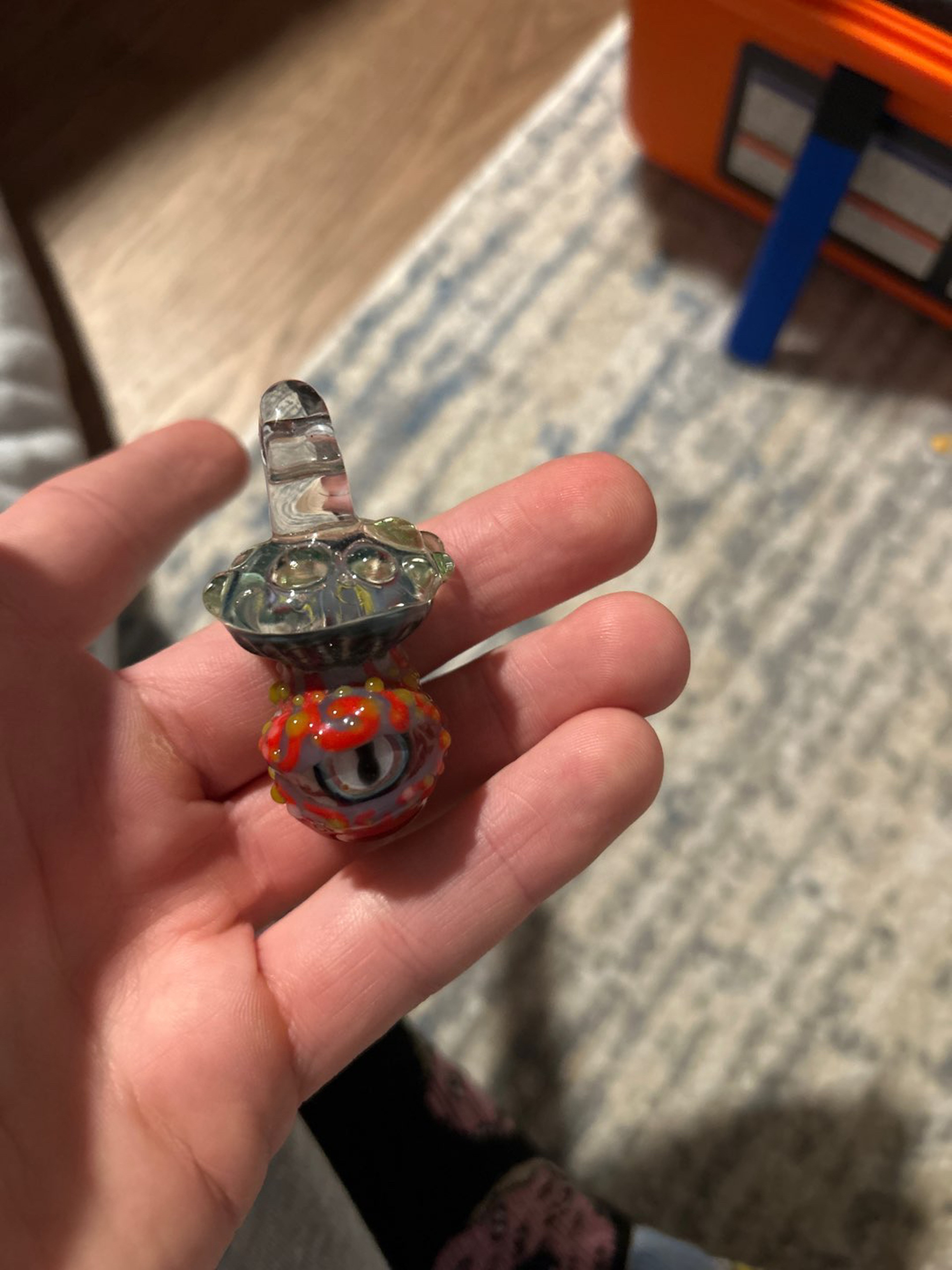 Glyph glass mushroom Pendy image 0