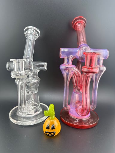 Preview pic of Domer Double Recycler Quad Uptake Straight Drain w/ Bubble Dumper + Domer Travel Blooper w/ Bubble Dumper