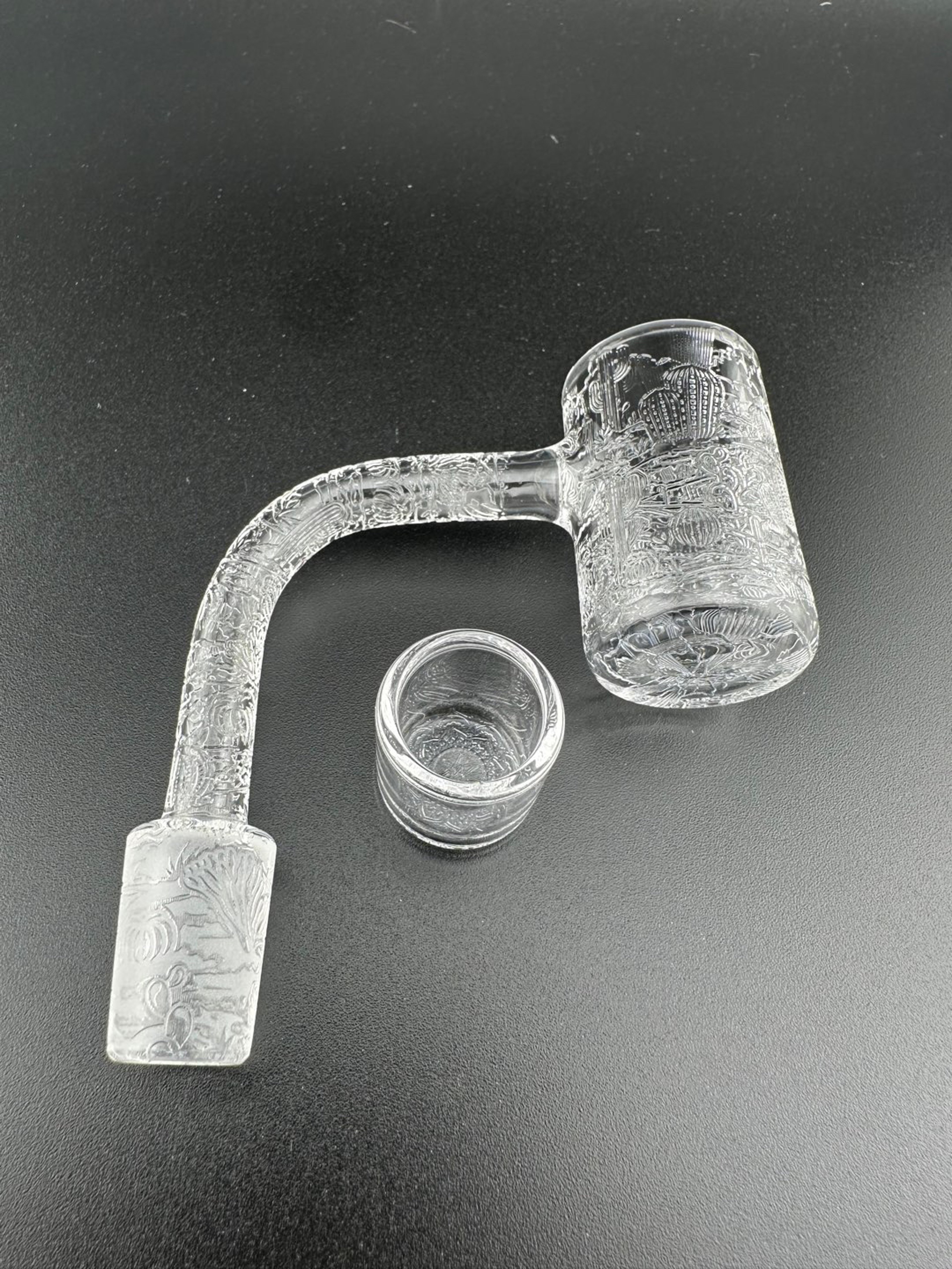 Preview pic of Evan Shore Etched Banger 14mm 90 Comes W/ Free Blasted Drop In