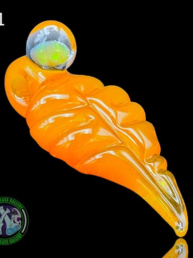 Preview pic of Mental Glass Art - Pendant #1 - Leaf