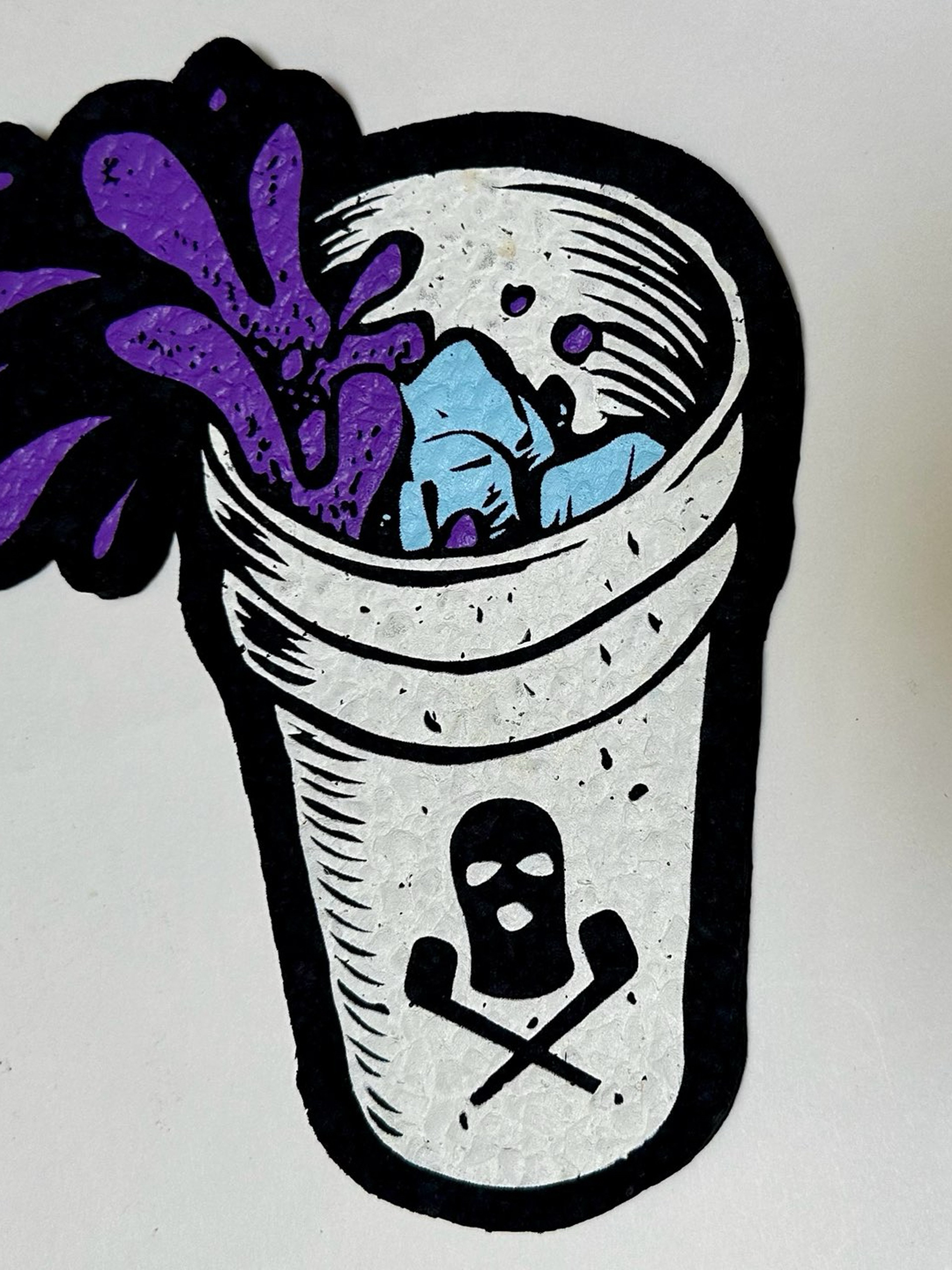 Preview pic of Ski Mask Glass Trap Cup Mat