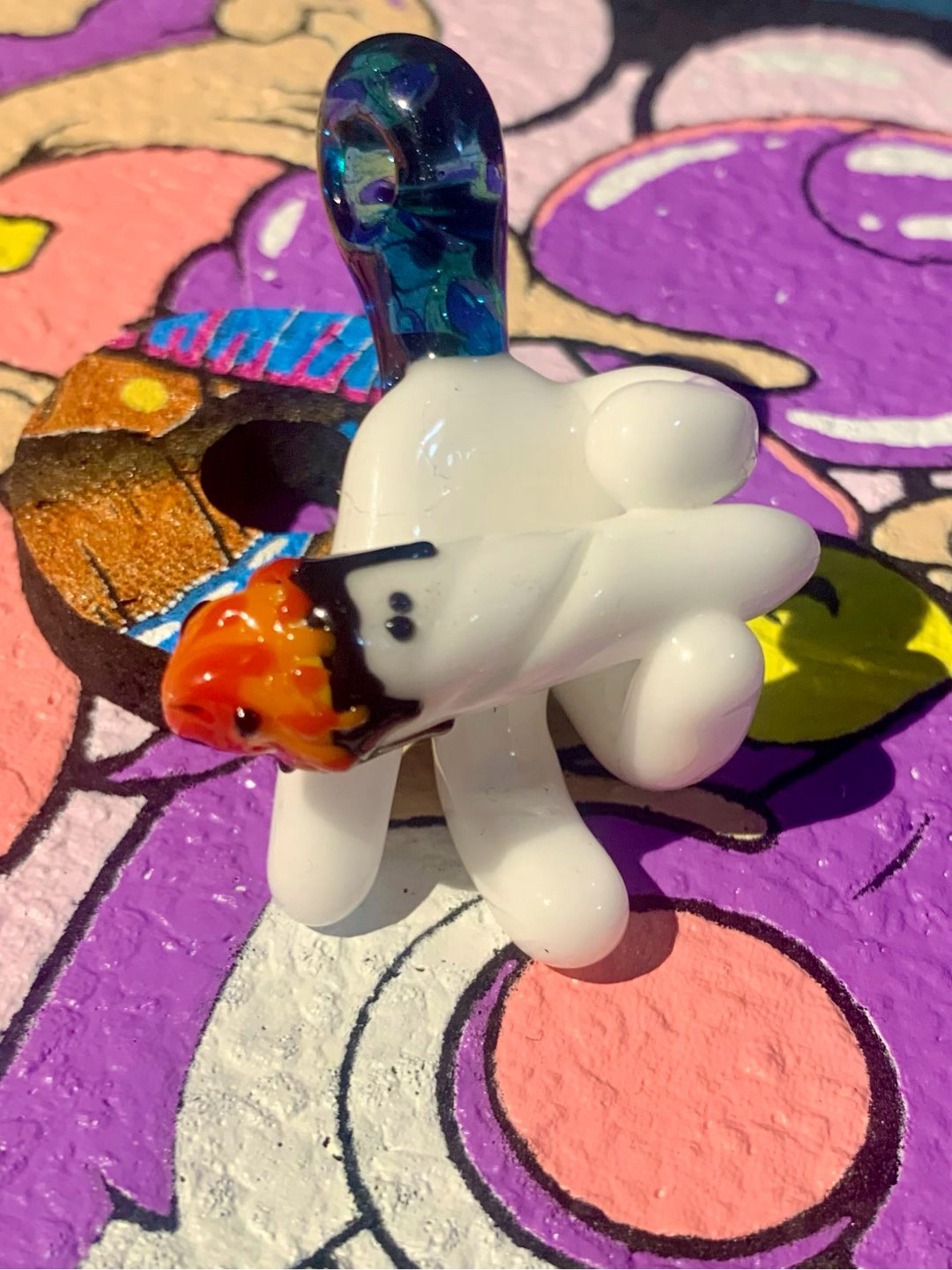 Preview pic of RudeBoy Glass Hand W Joint Pendant