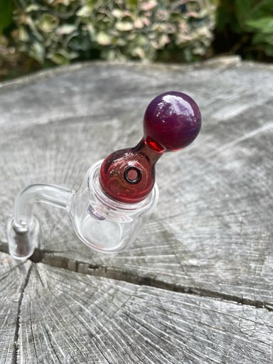 Preview pic of Handblown Red Bubble Cap