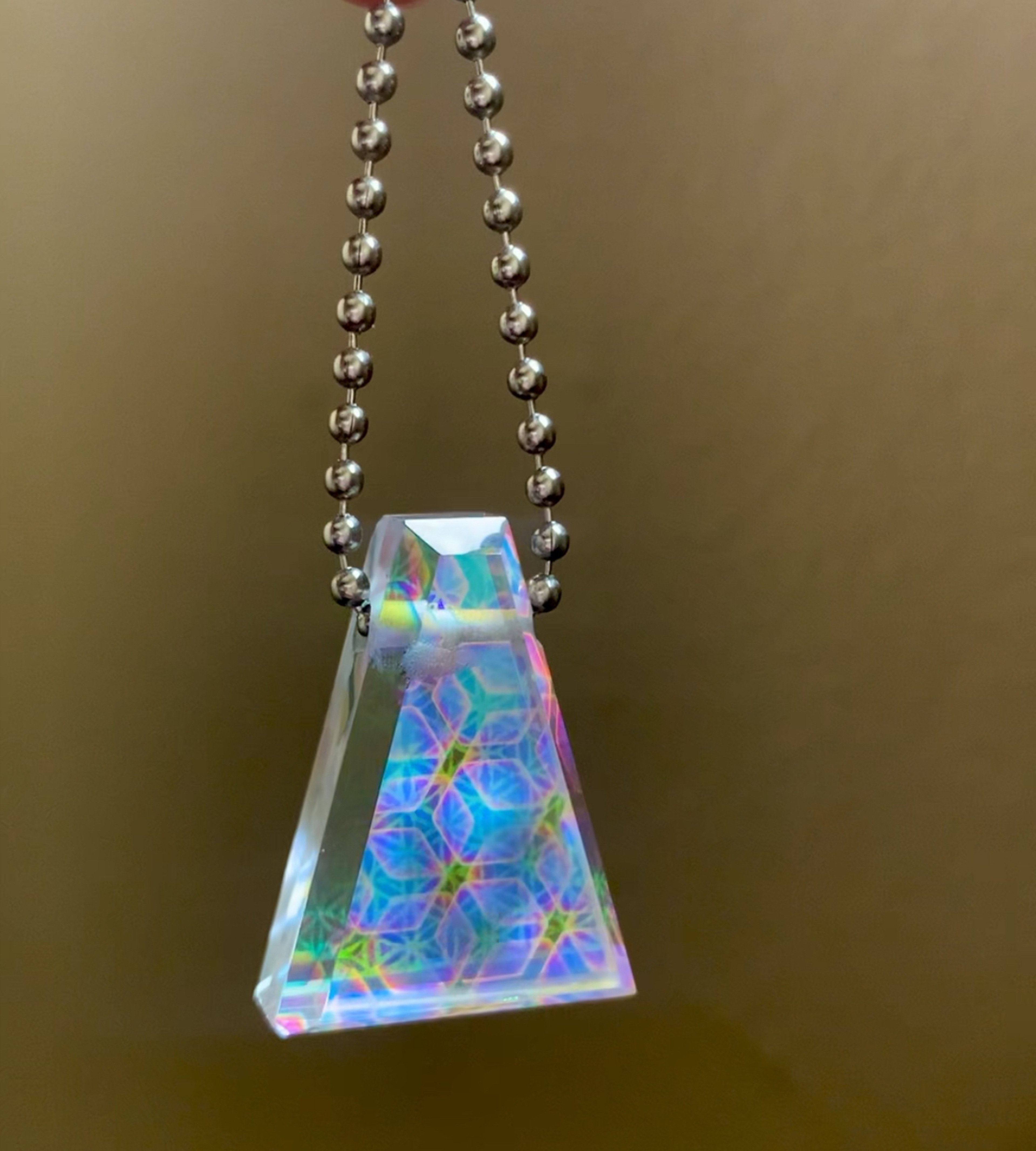 Preview pic of Faceted Triple Layer Dichrotic Pendant