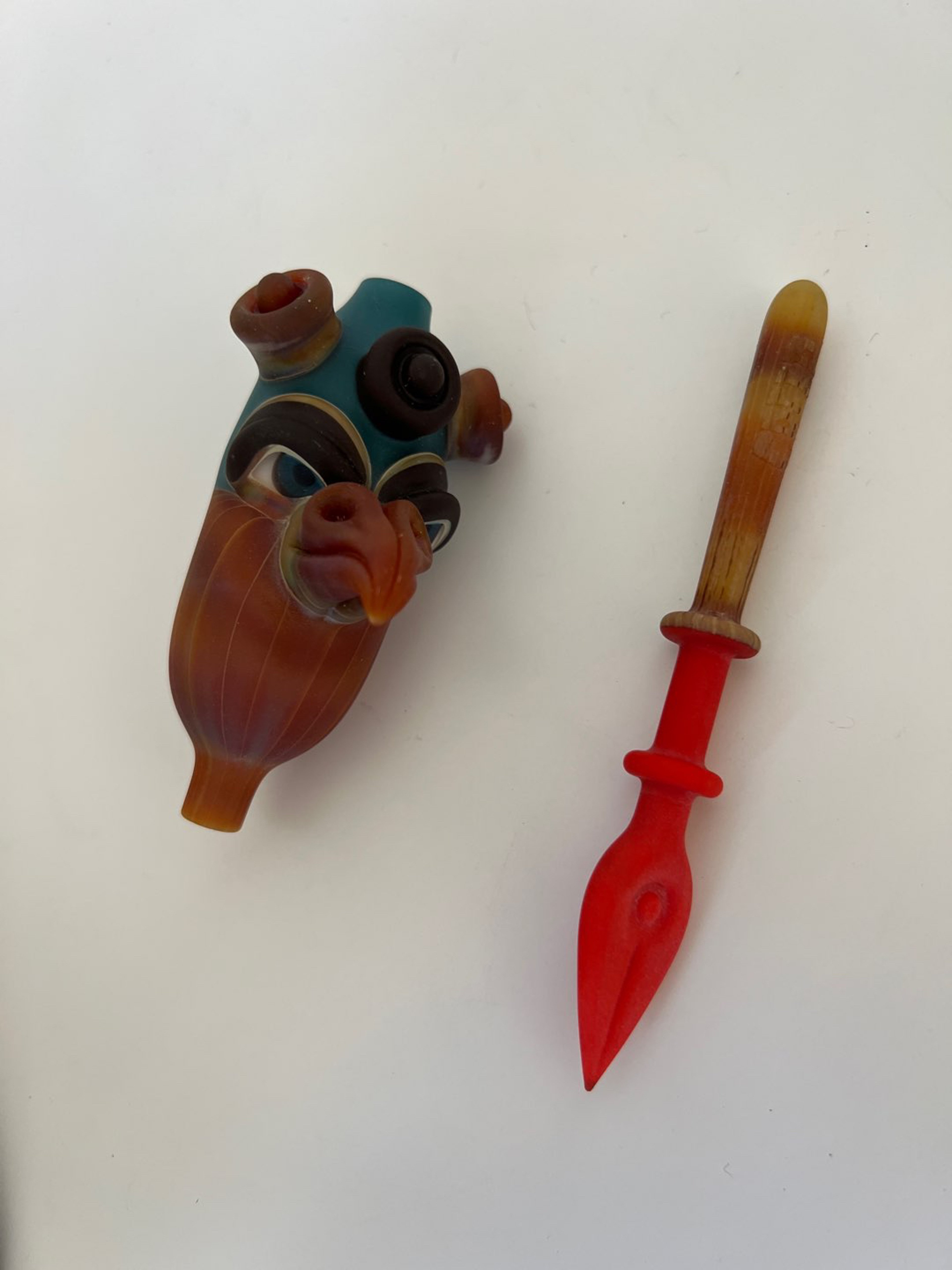 Preview pic of Creep Glass Dabber + Carb Cap