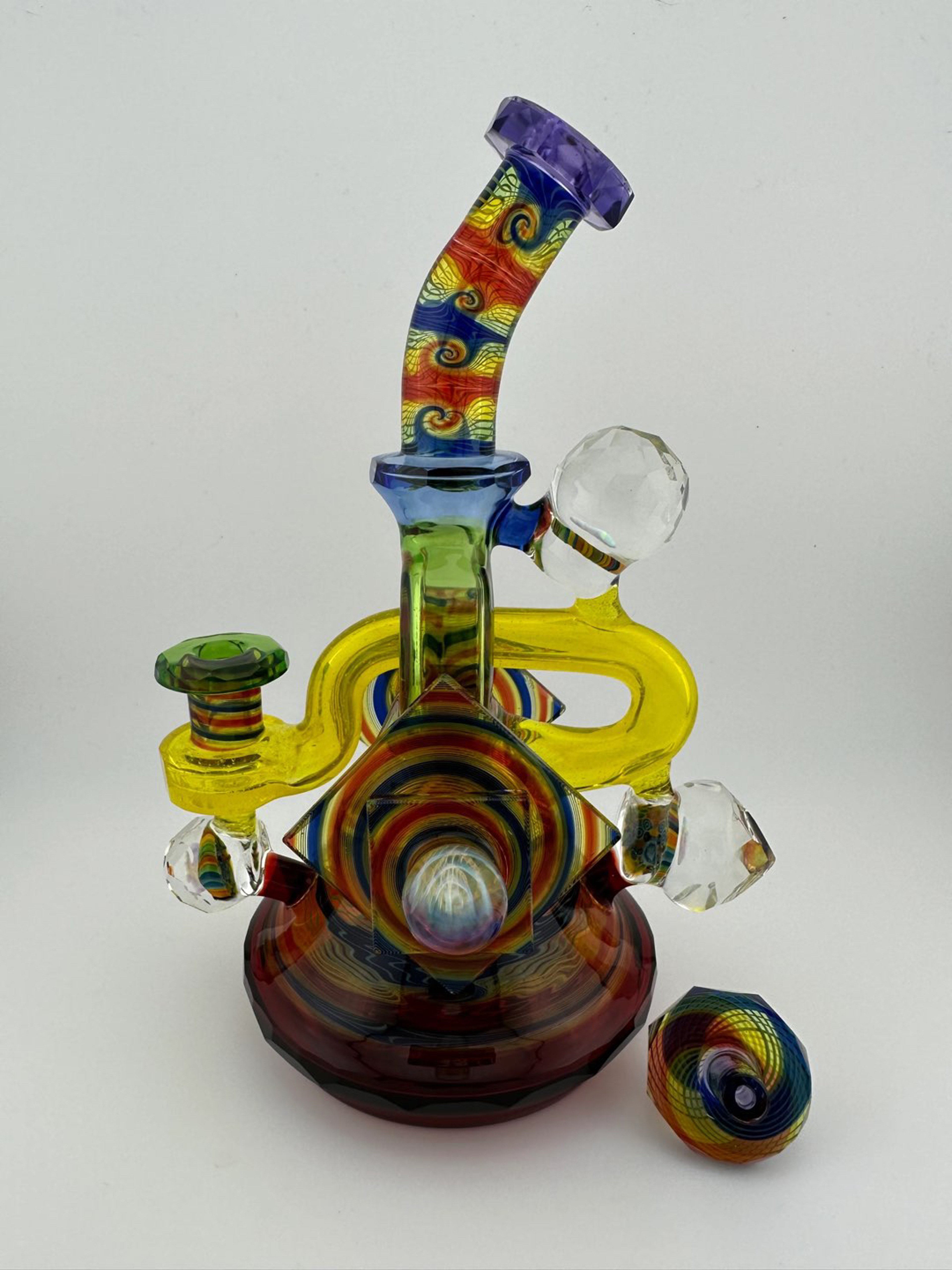 Preview pic of JD Maplesden x Cowboy Glass Rainbow Worm Hole
