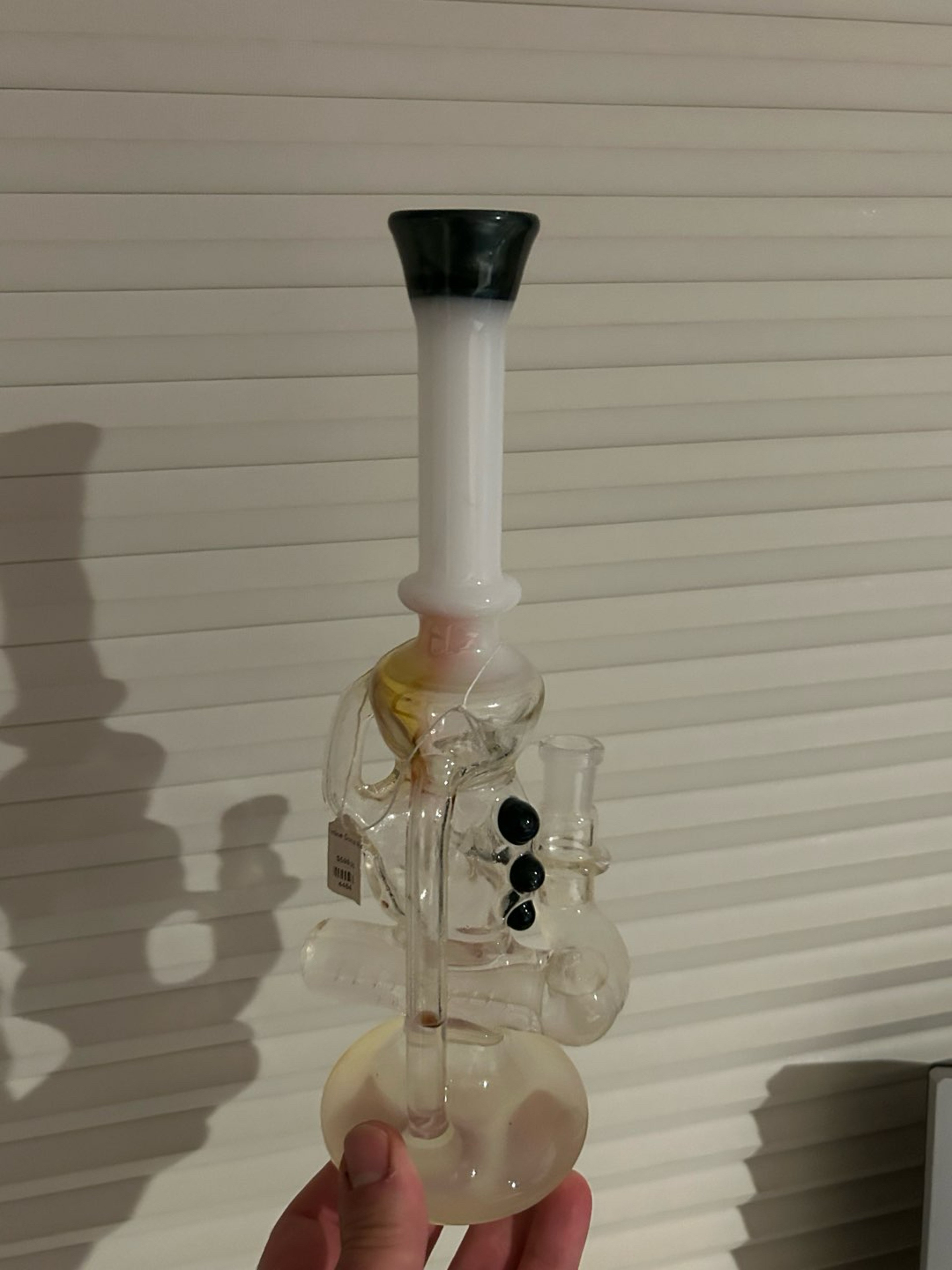 Preview pic of Ben Wilson Fumed Triple Donut 10-Perk Inline Recycler
