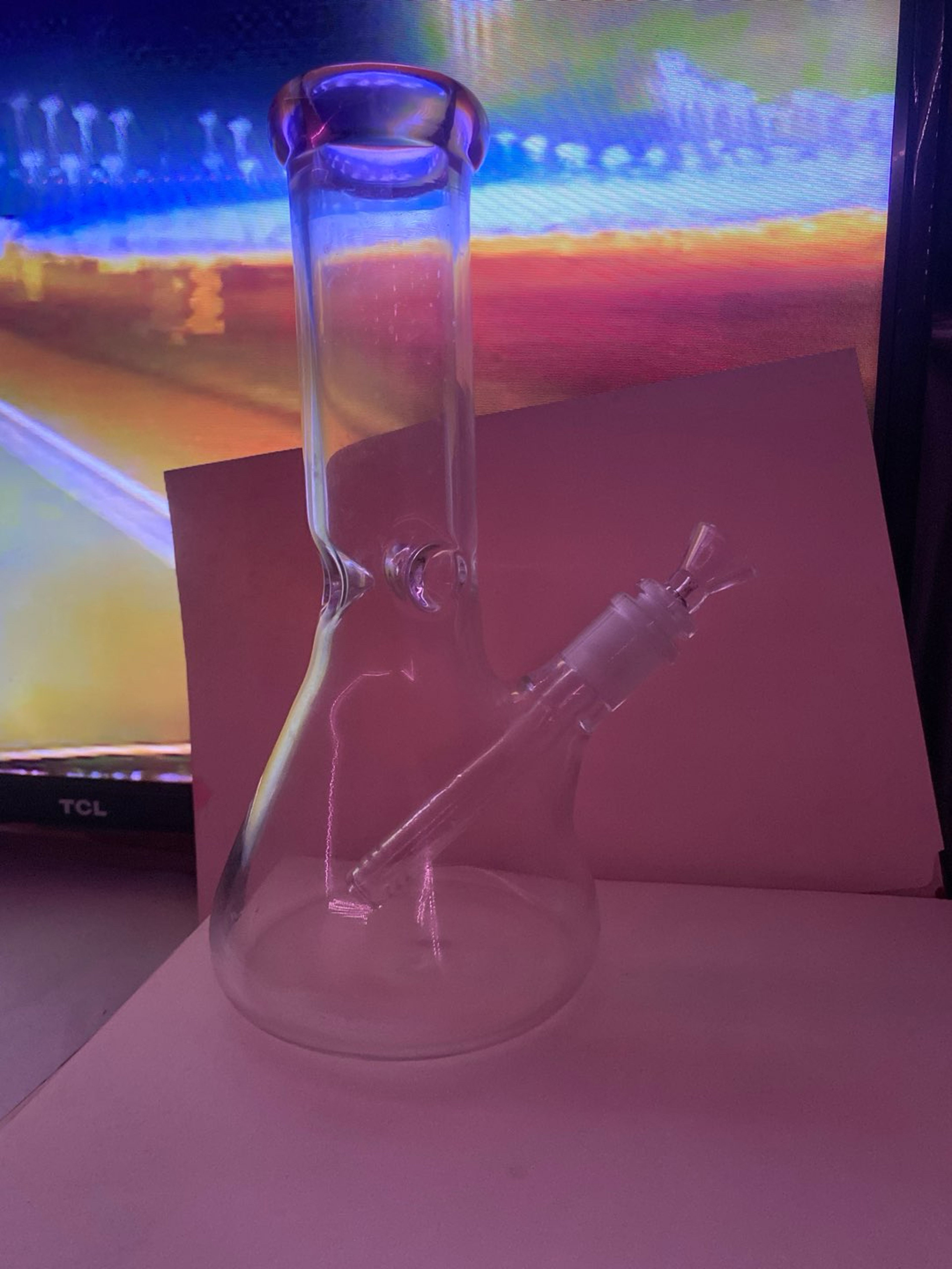 Pink Mini Beaker Bong image 0