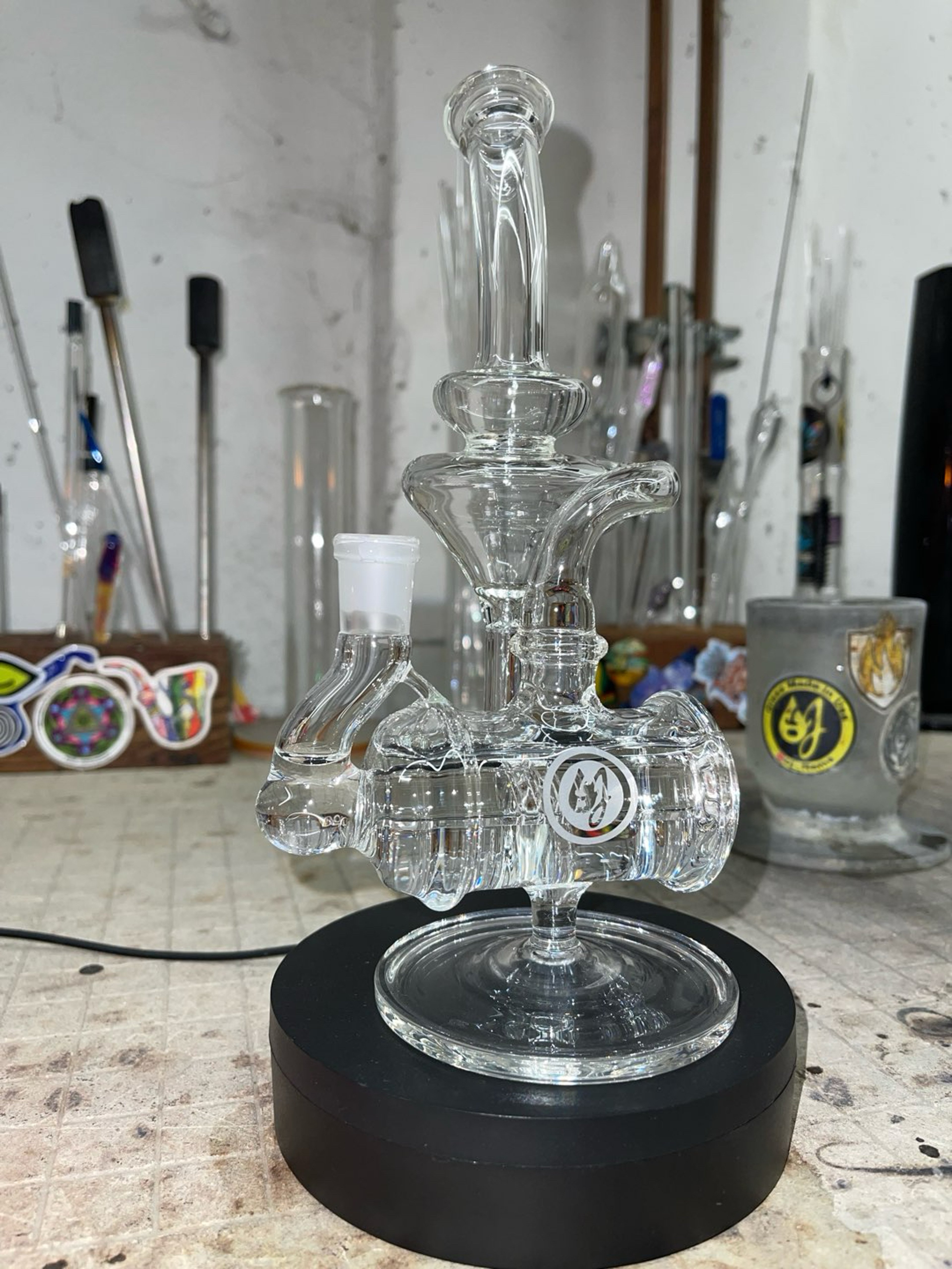 Preview pic of Inline recycler 14mm 9.75” tall