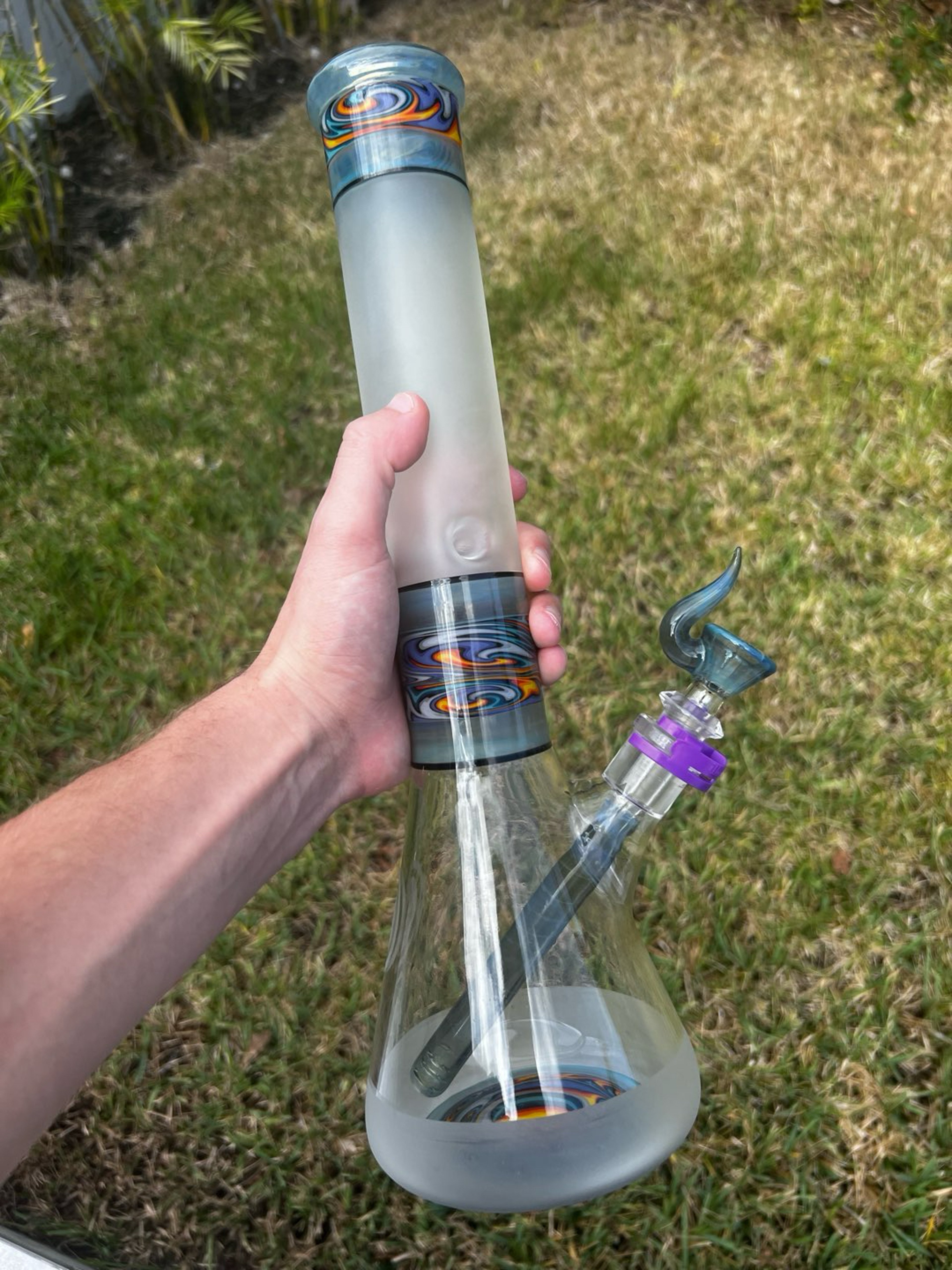 Preview pic of 1/1 Custom OJ Flame 15inch Beaker