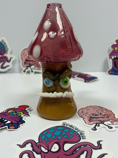 Preview pic of Space Glass mushroom rig with UV accents 10mm 45