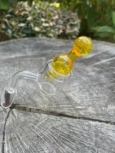 Preview pic of Gold Handblown Bubble Cap