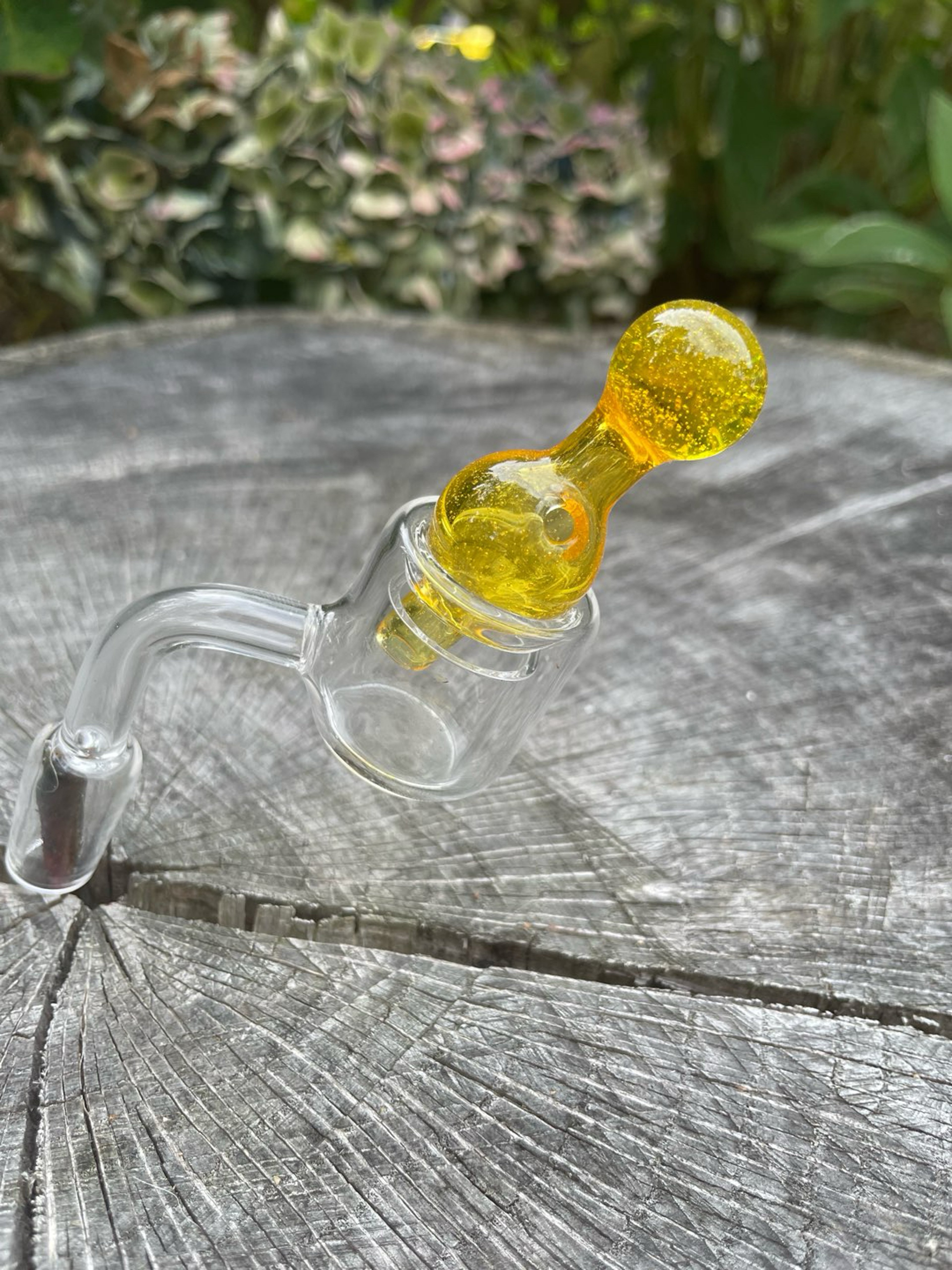 Preview pic of Gold Handblown Bubble Cap