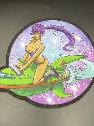 Preview pic of Dark Mountain Cult Leela Riding Rocket Moodmat