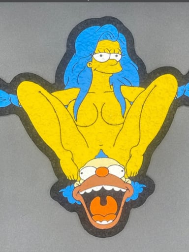 Preview pic of Hippie Hussle Blue Marge Moodmat