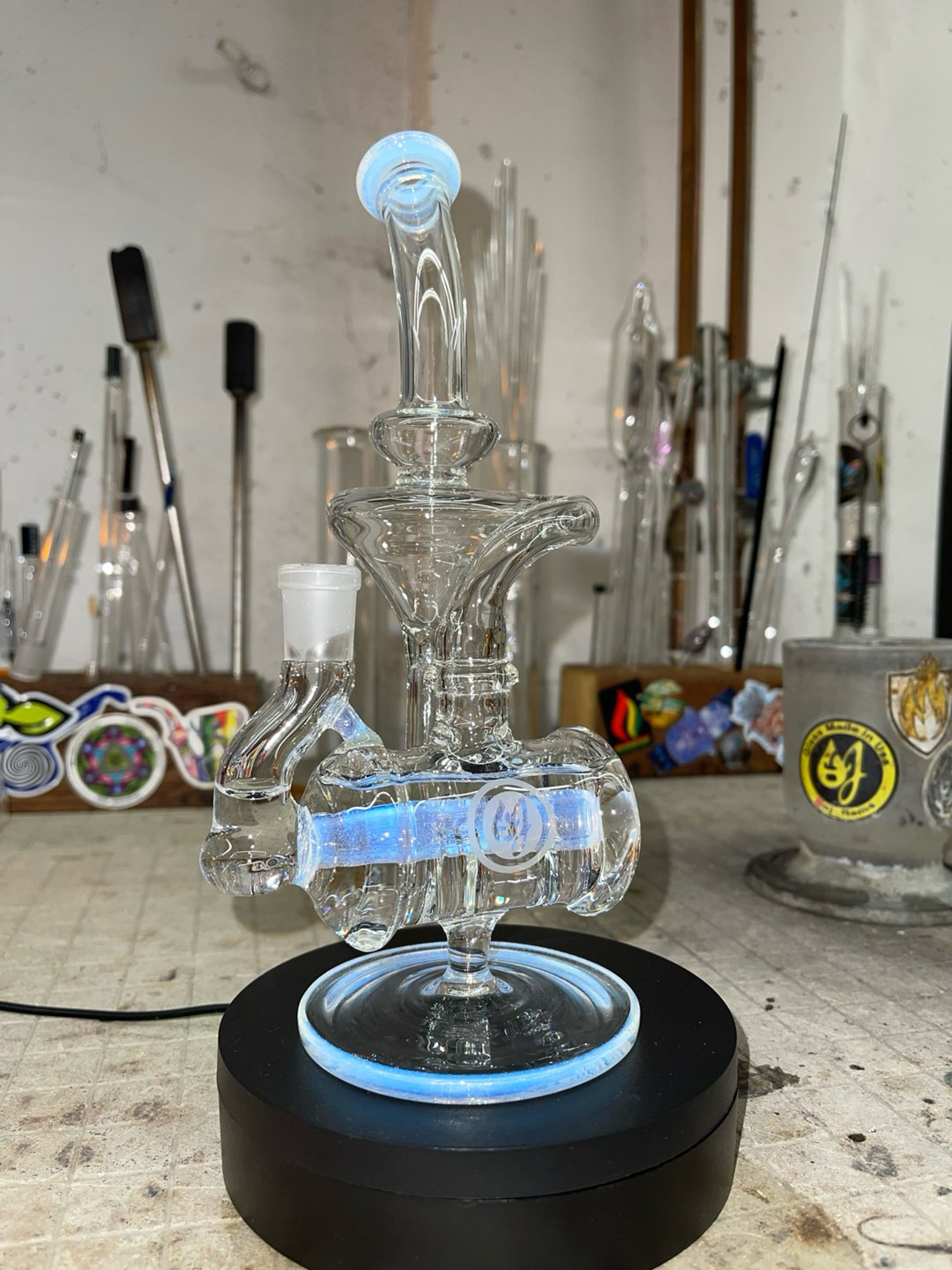 Preview pic of Inline recycler secret white accents 14mm