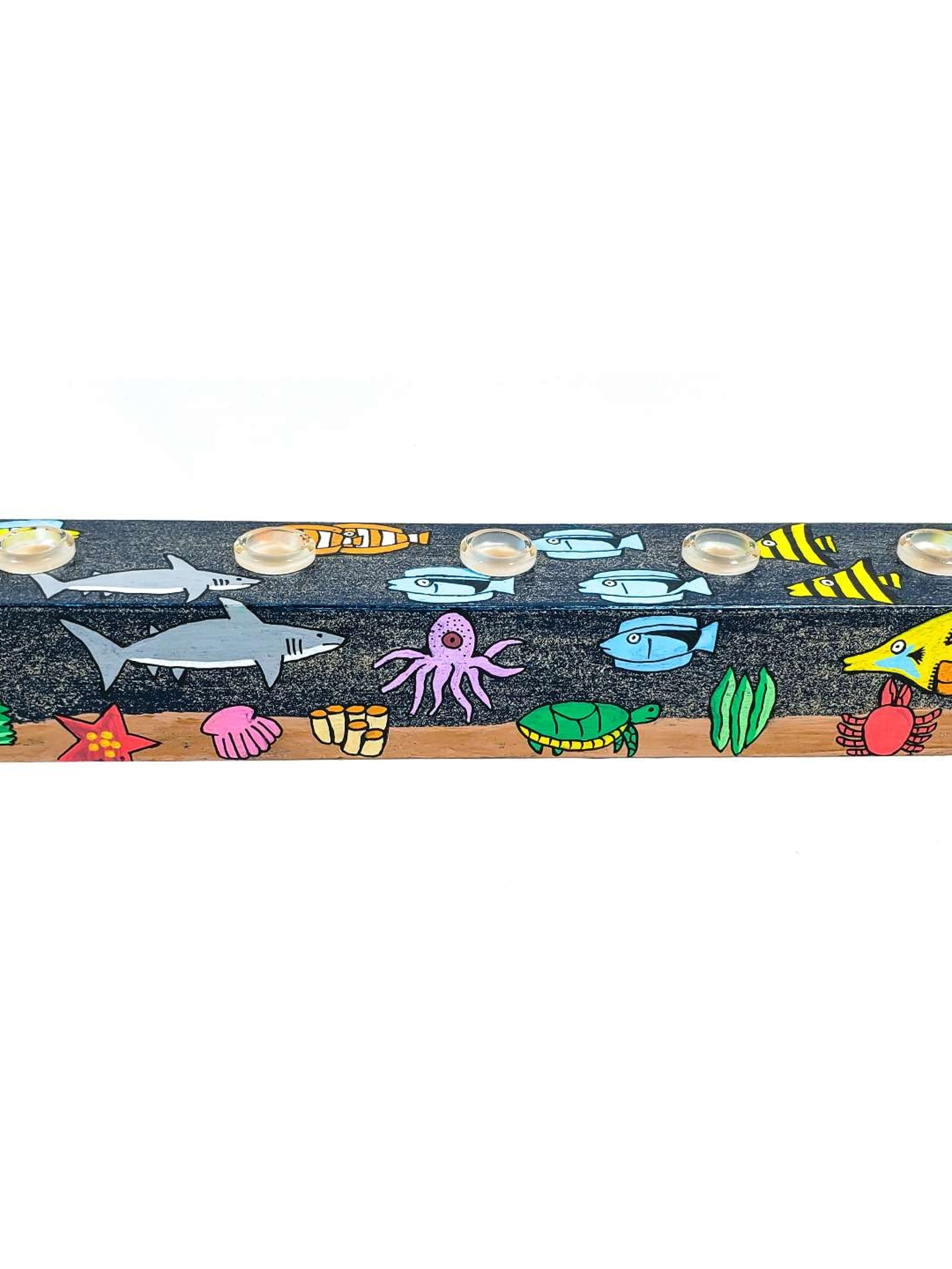 Preview pic of Custom hand painted 14mm and 18mm 5 hole slide/bowl stand