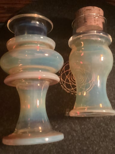 Preview pic of Frit Fumed Drinking Glases Jars