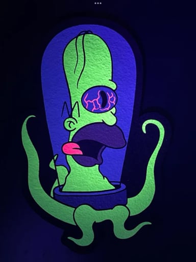 Preview pic of Hippie Hussle Alien Homer Head Moodmat