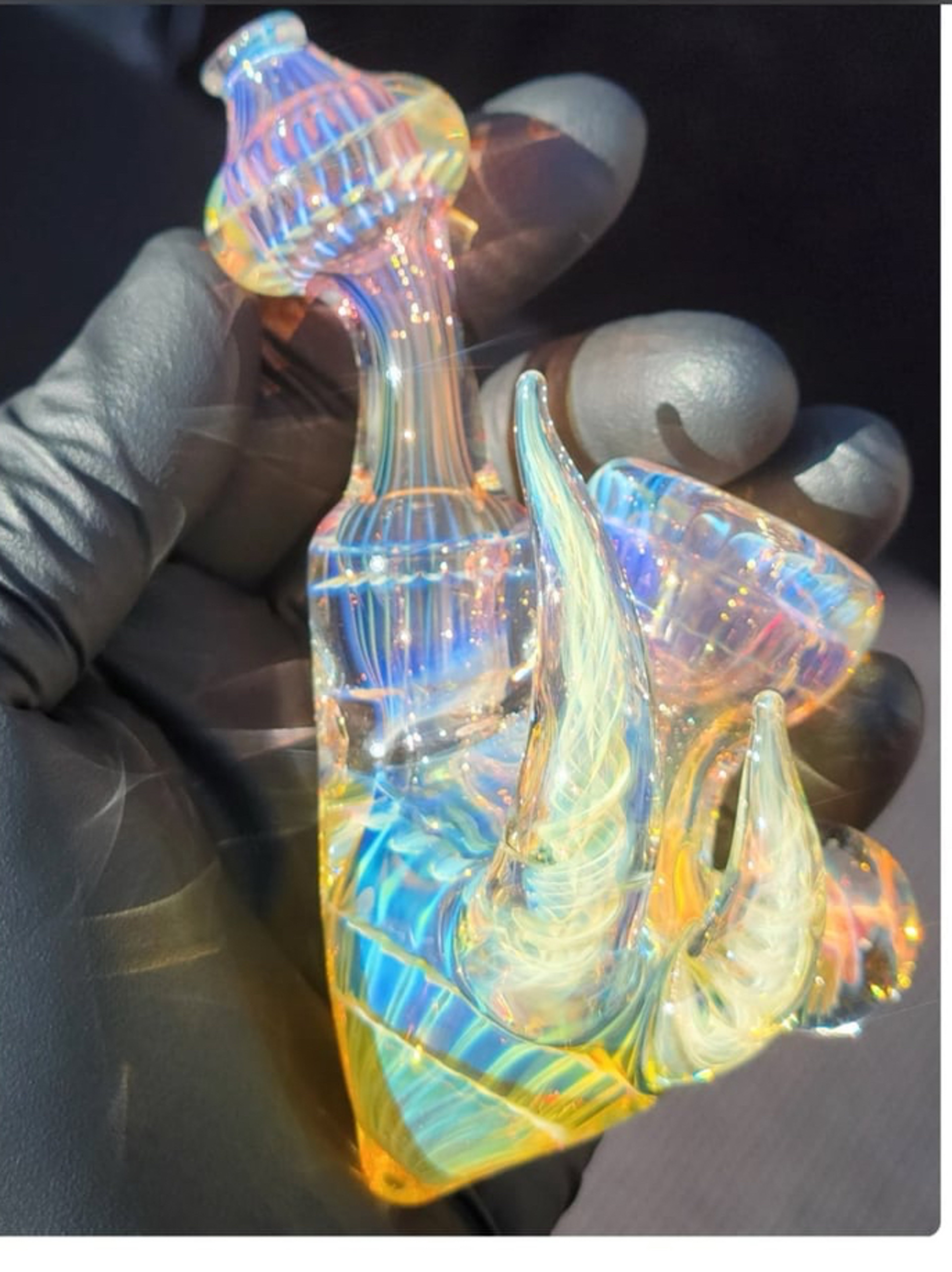 Preview pic of Sherlock Style Gold & Silver Fumed Borosilicate Glass