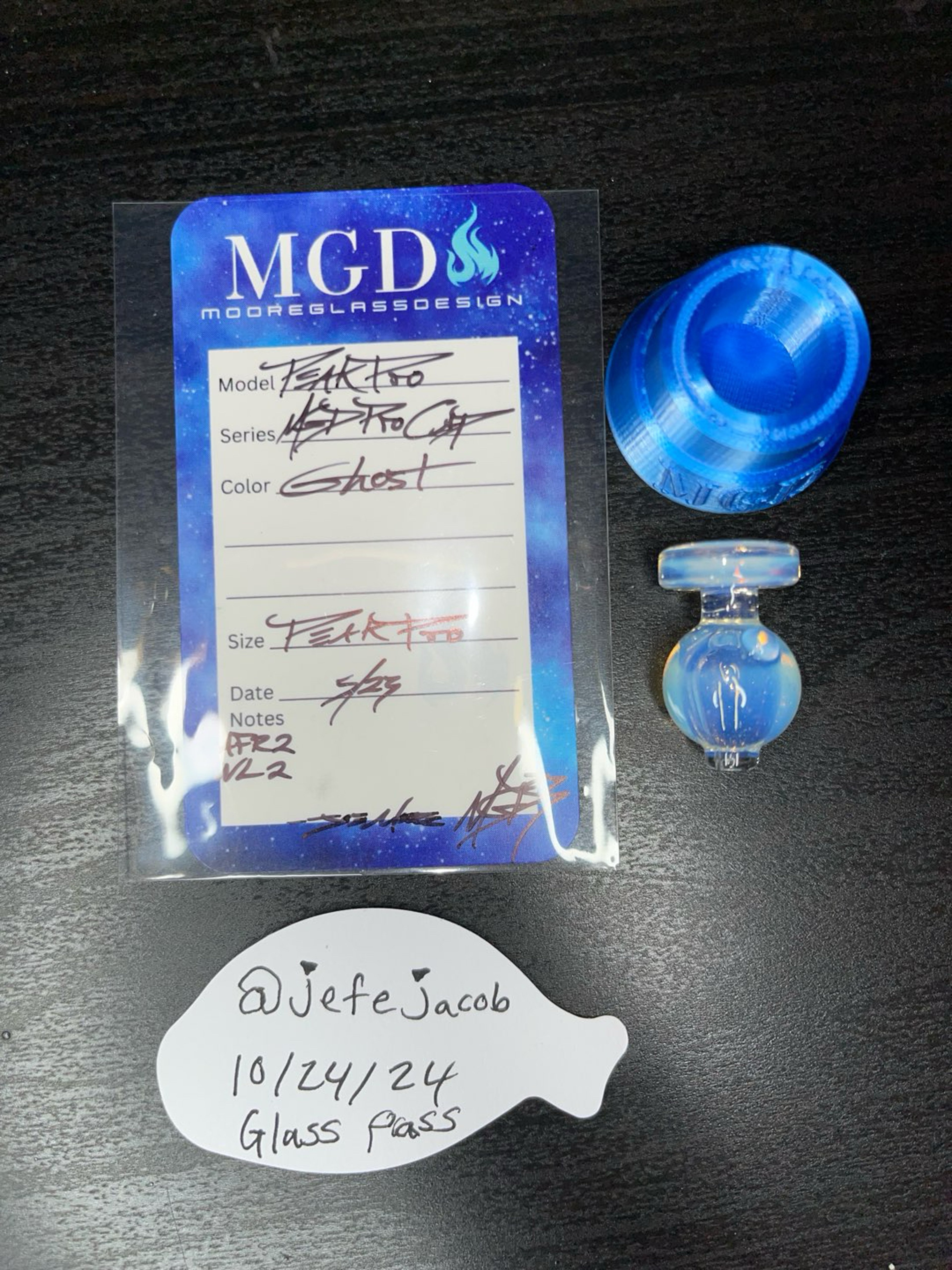 Preview pic of MGD Puffco Bubble Cap Ghost