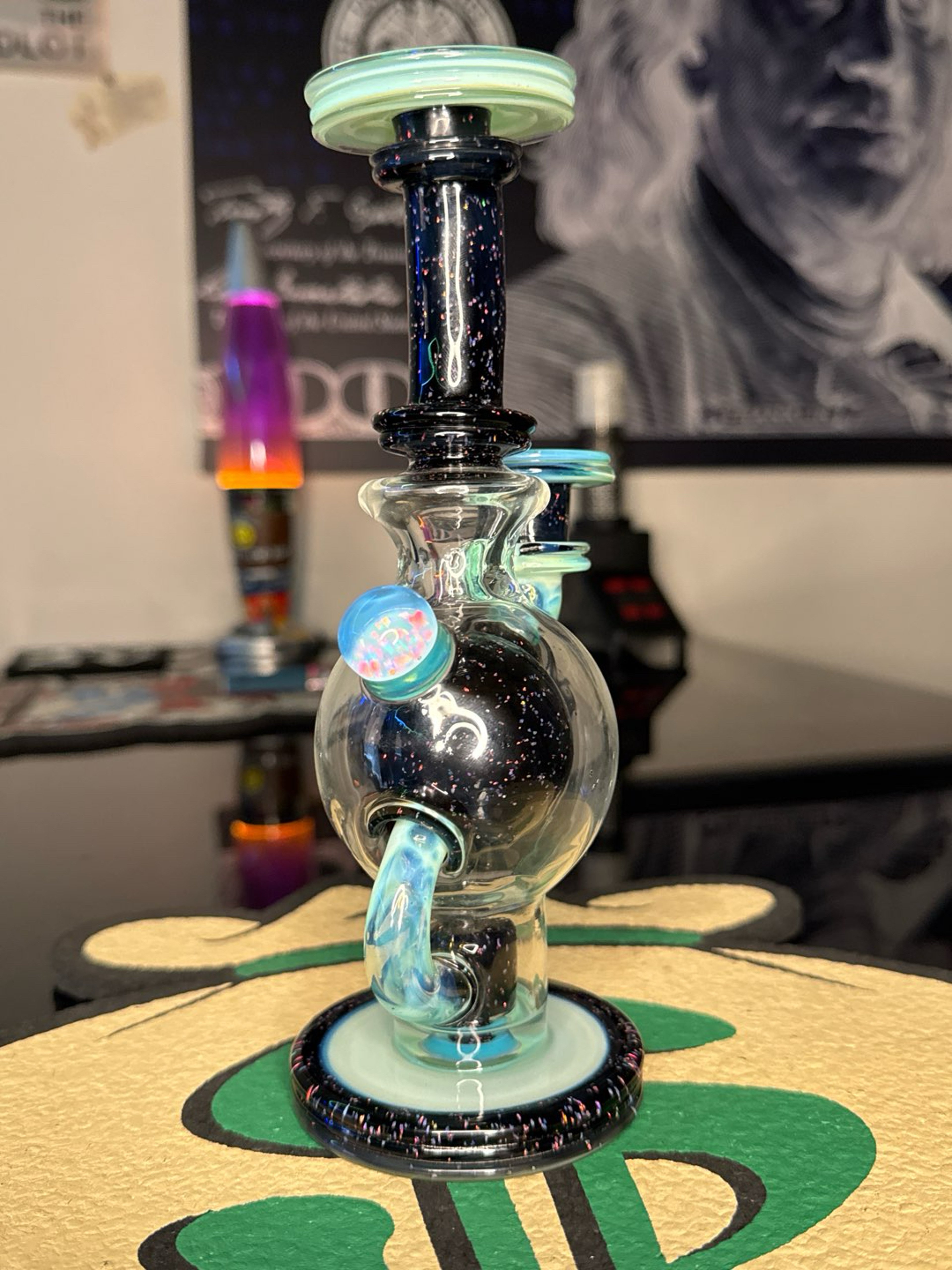 Preview pic of Brent Dbe ball with huge Opal coin
