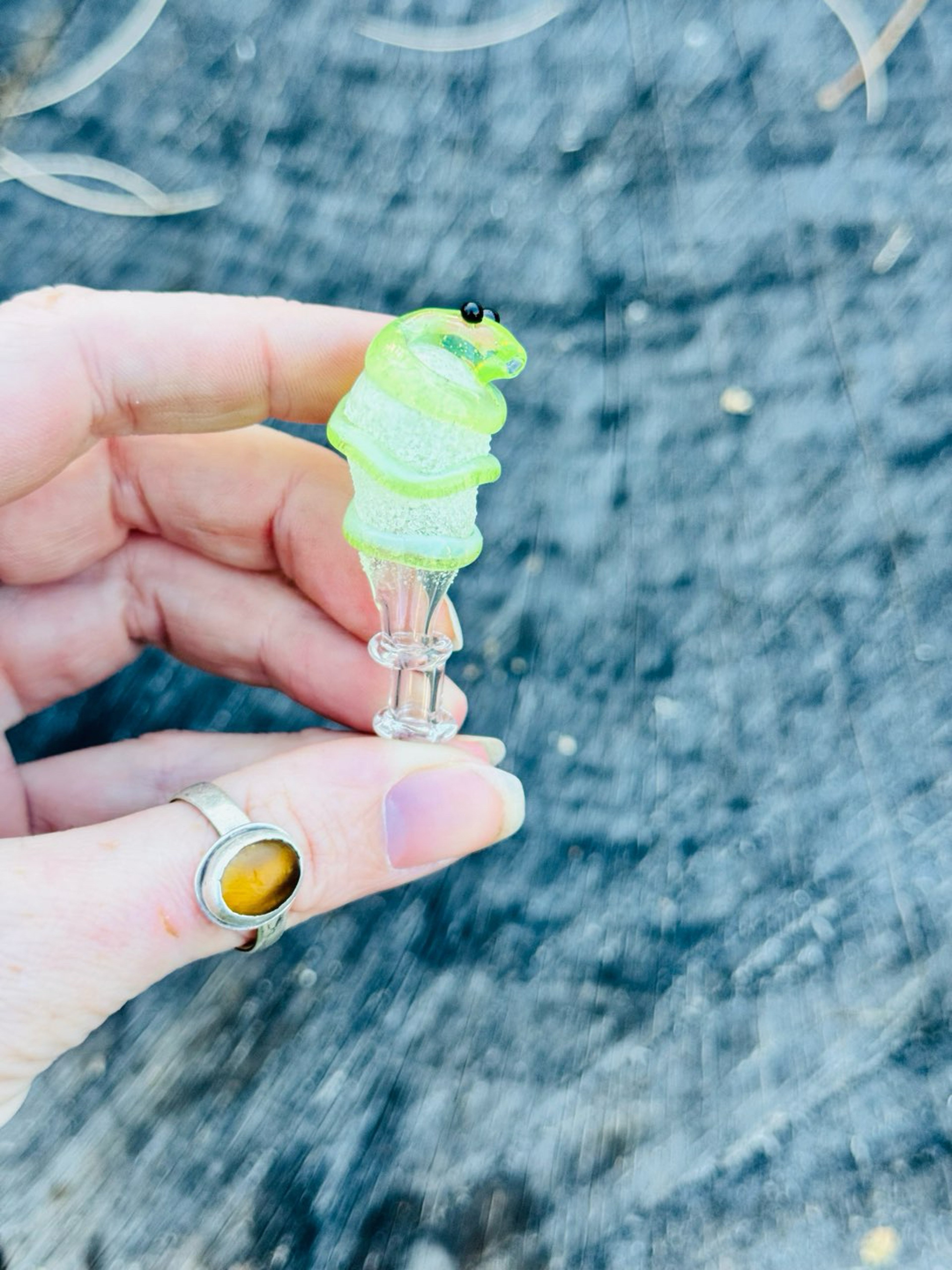 Preview pic of Green snake joystick 3DXL glow in the dark