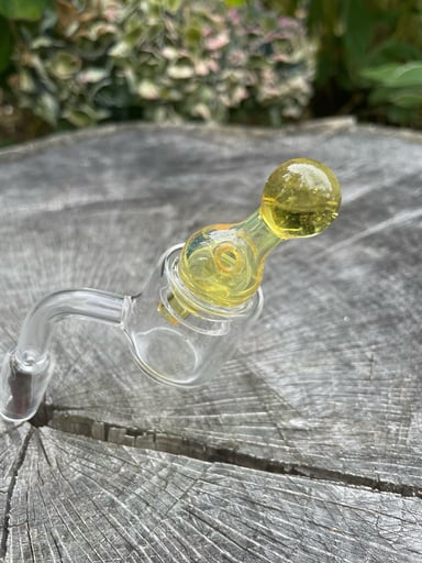 Preview pic of Yellow Handblown Bubble Cap