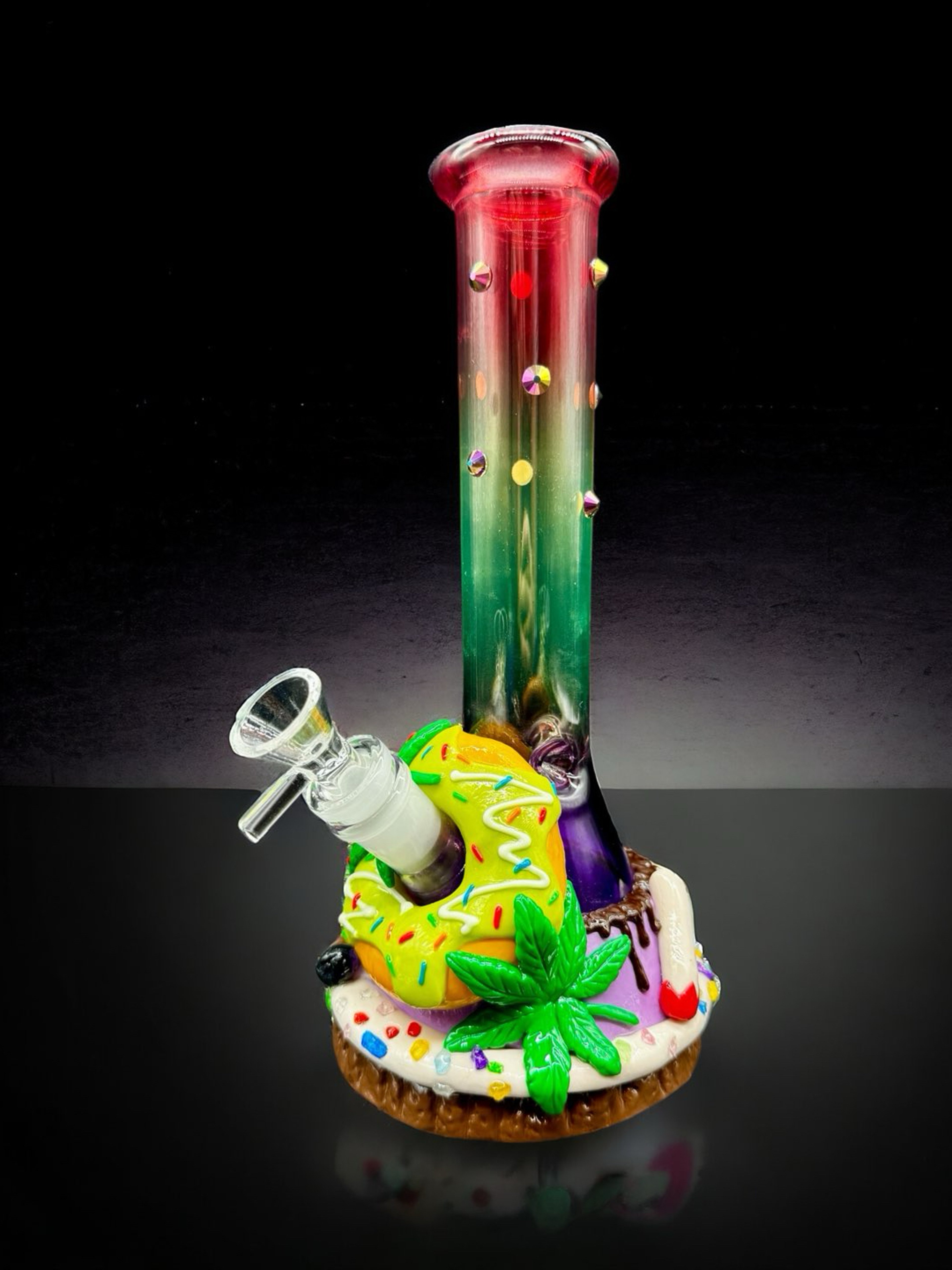 Preview pic of Donuts Beaker 3D Glass Bong