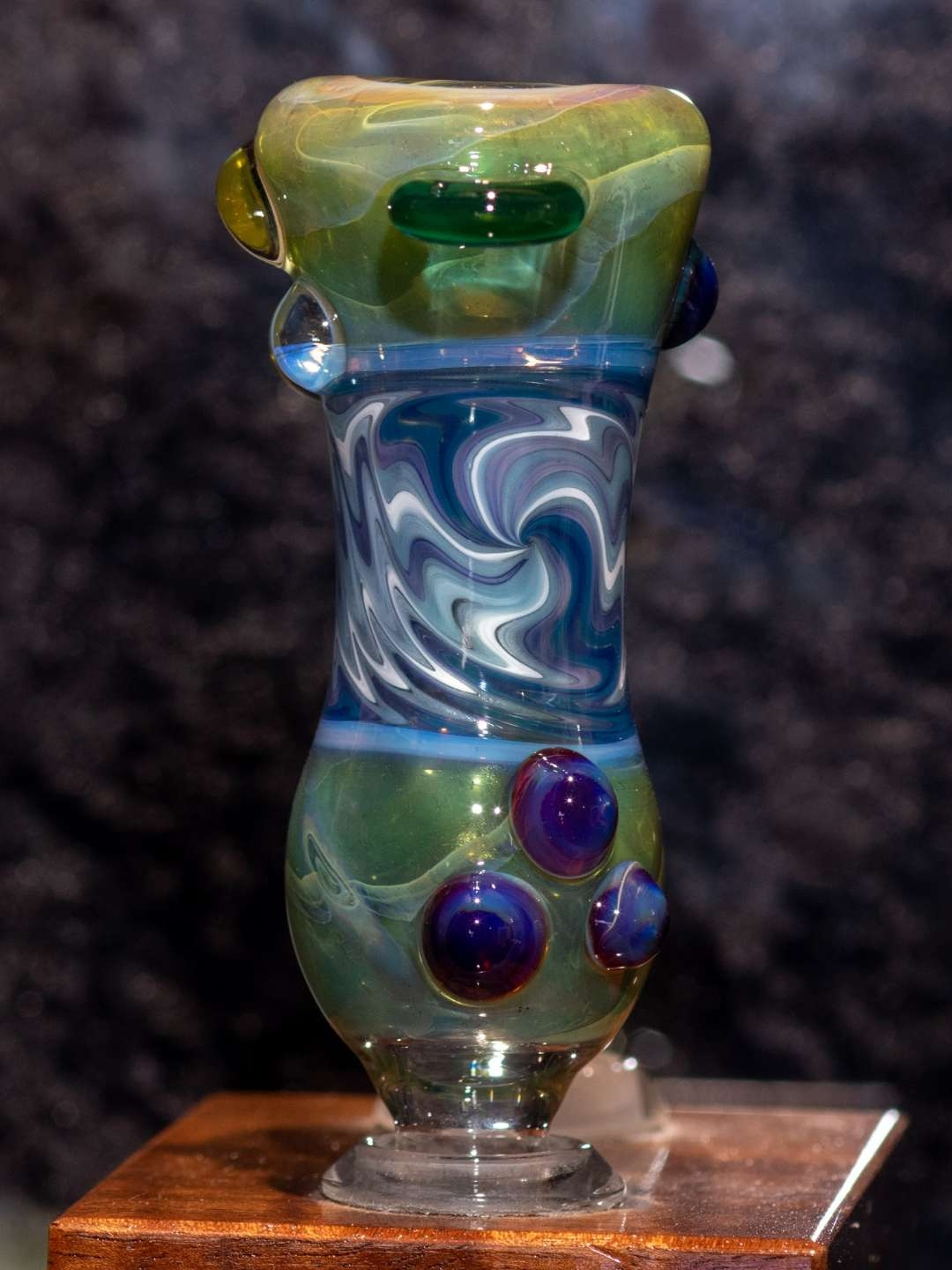 Preview pic of 14mm Blue Wave Wigwag Bong Slide