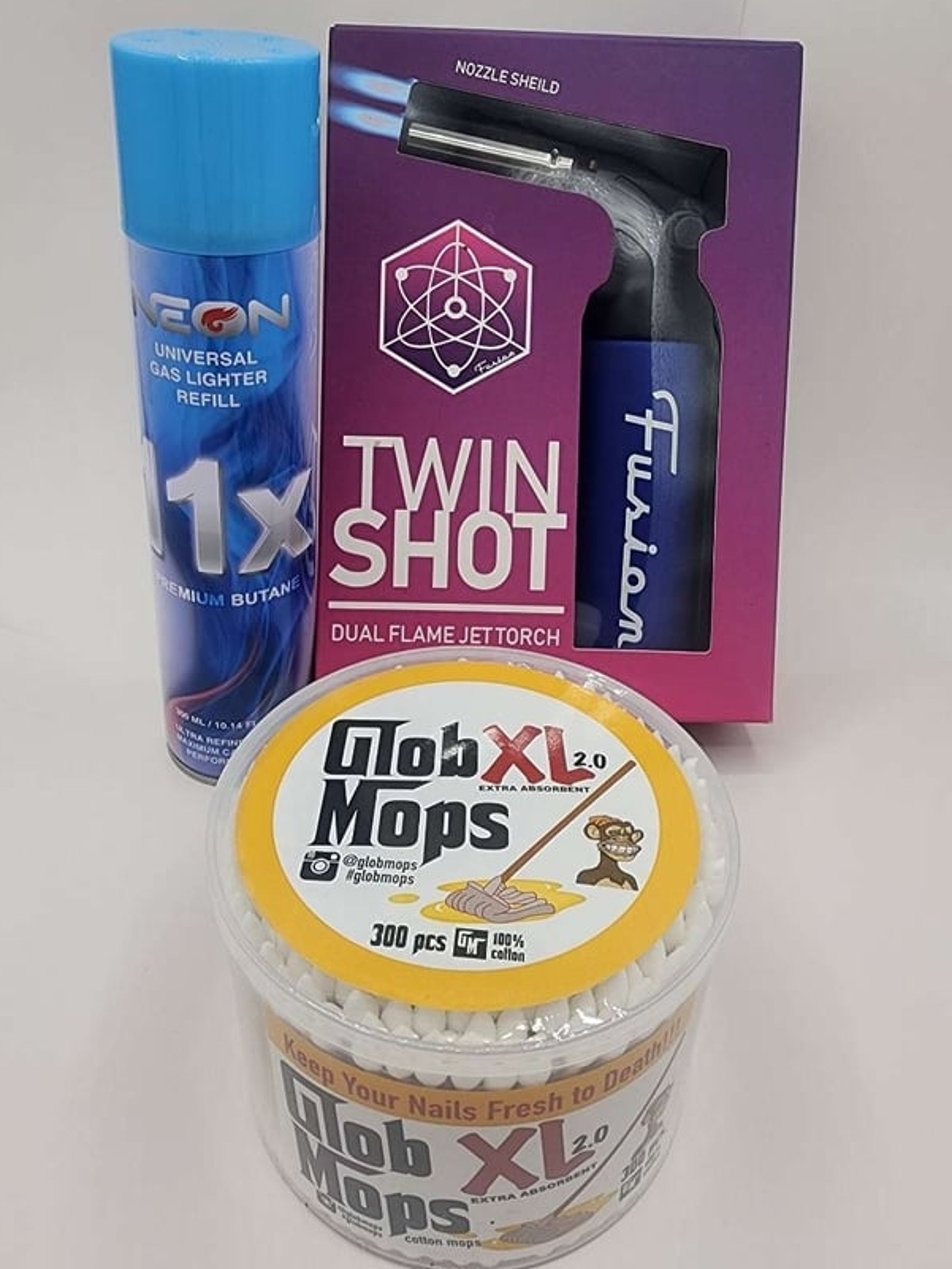 Preview pic of Fusion Twin Shot Dual Flame Jet Torch Bundle (Blue)