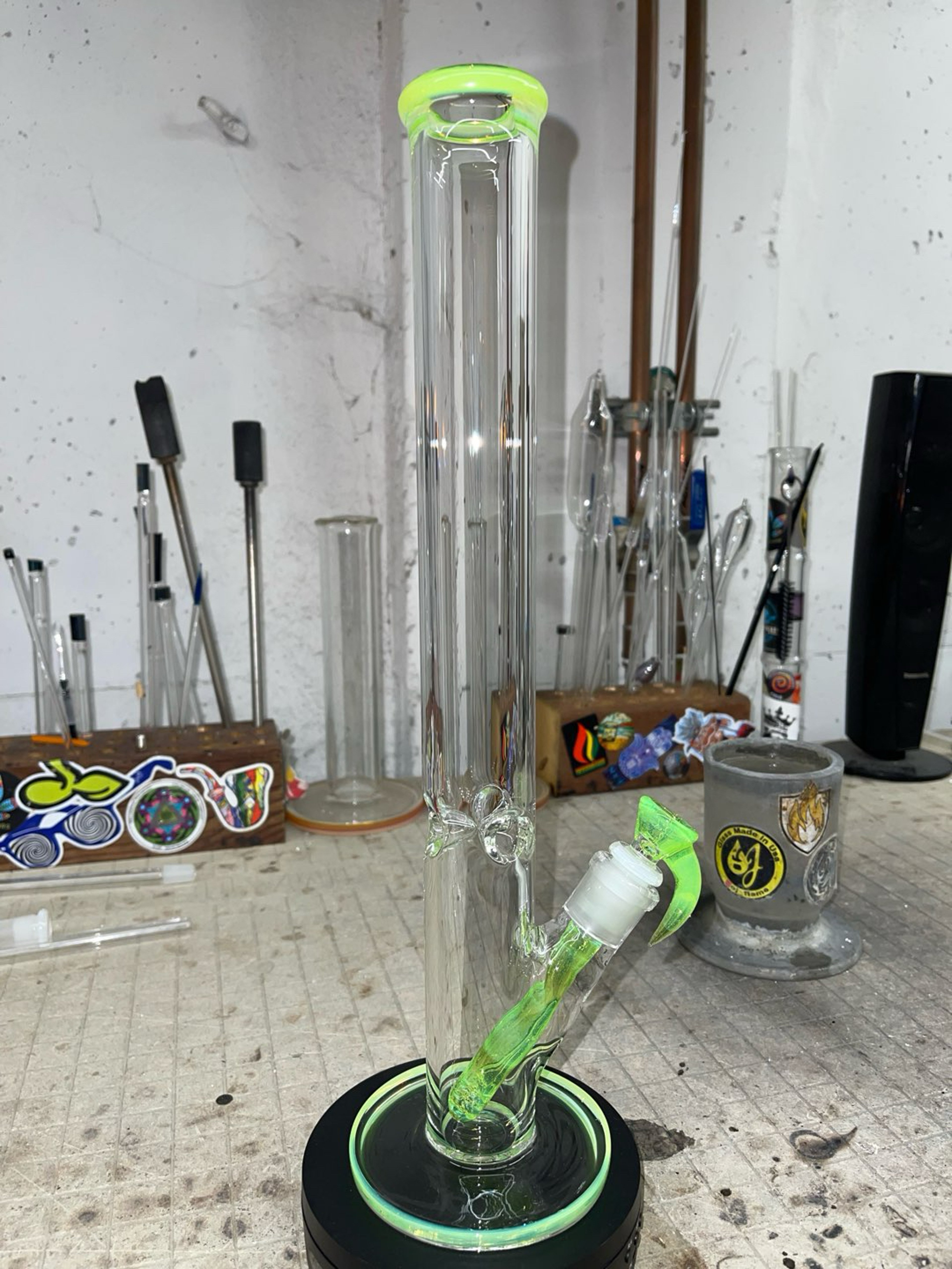 Preview pic of Green slime color, 44x16” tall 14mm 2 holes slide
