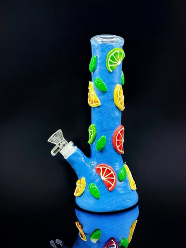 Preview pic of 3D Lemon & Lime Glow in the Dark Beaker 10"