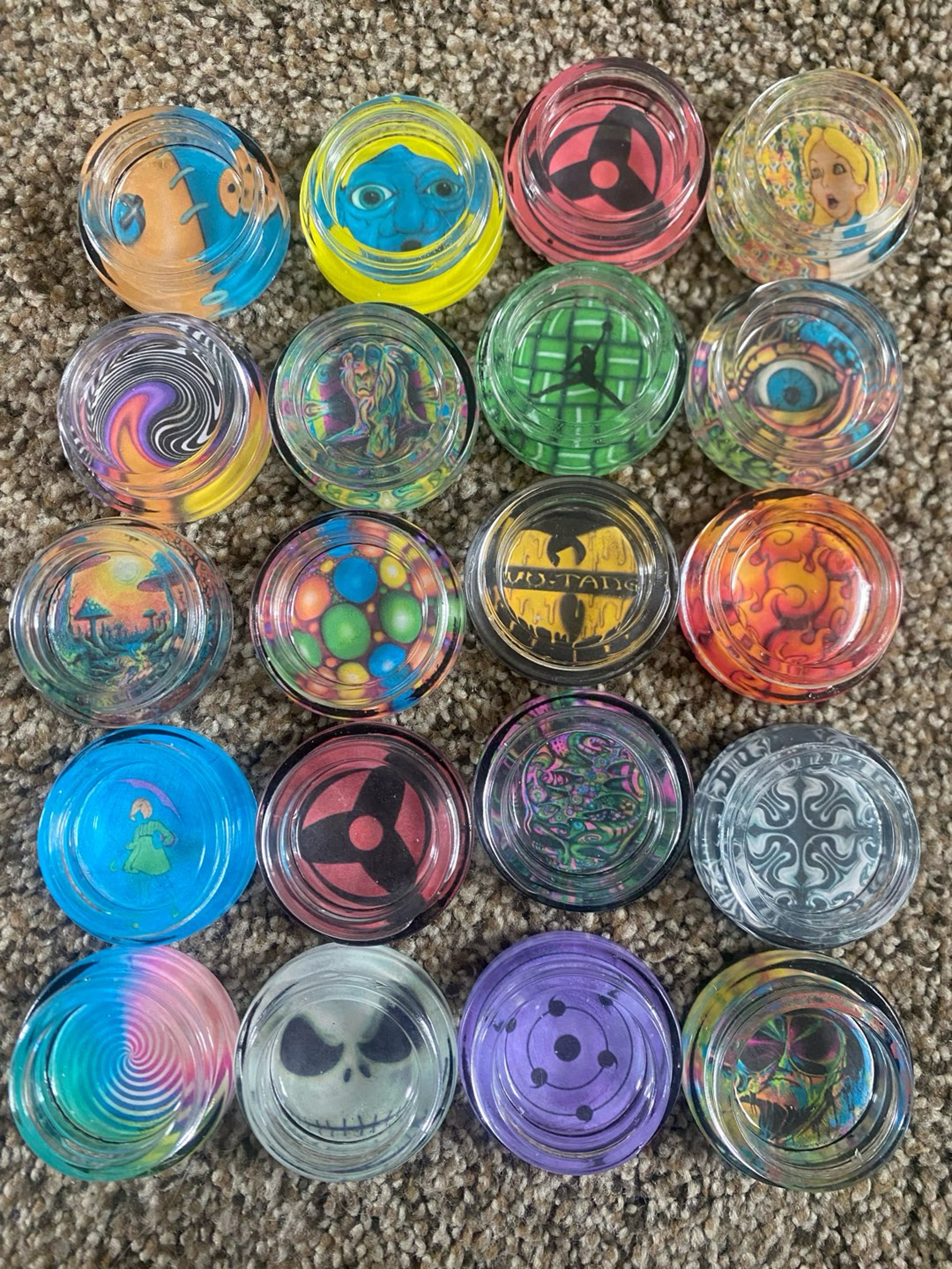 Preview pic of 7ml jars with white or black lids (choose one)
