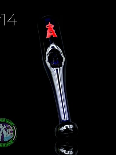 Preview pic of Daniel's Glass Art - Dry Pipe #14 - Baseball Bat (Los Angeles Angels)