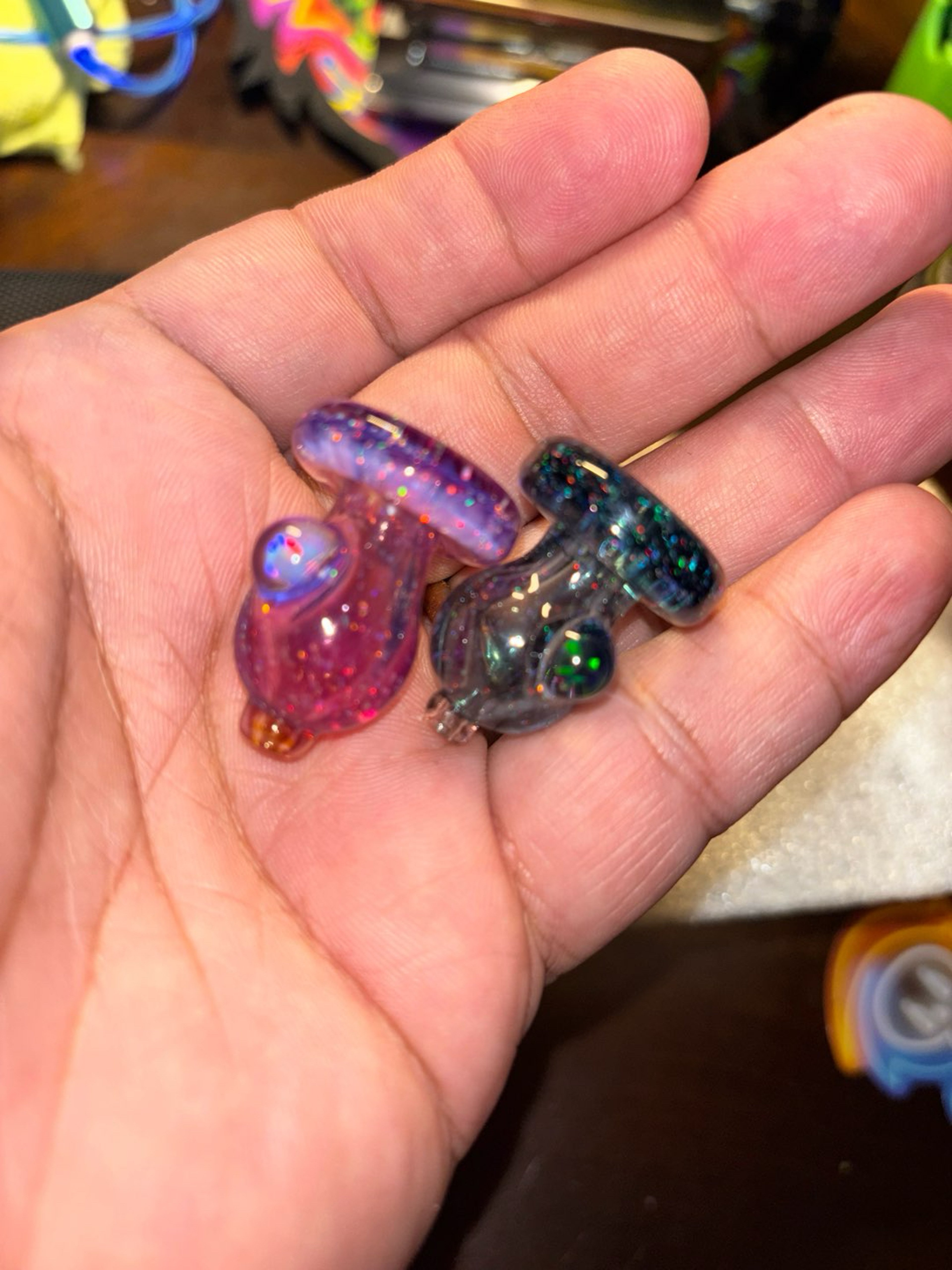 Puffco peak Dichro carb caps with the opal image 0